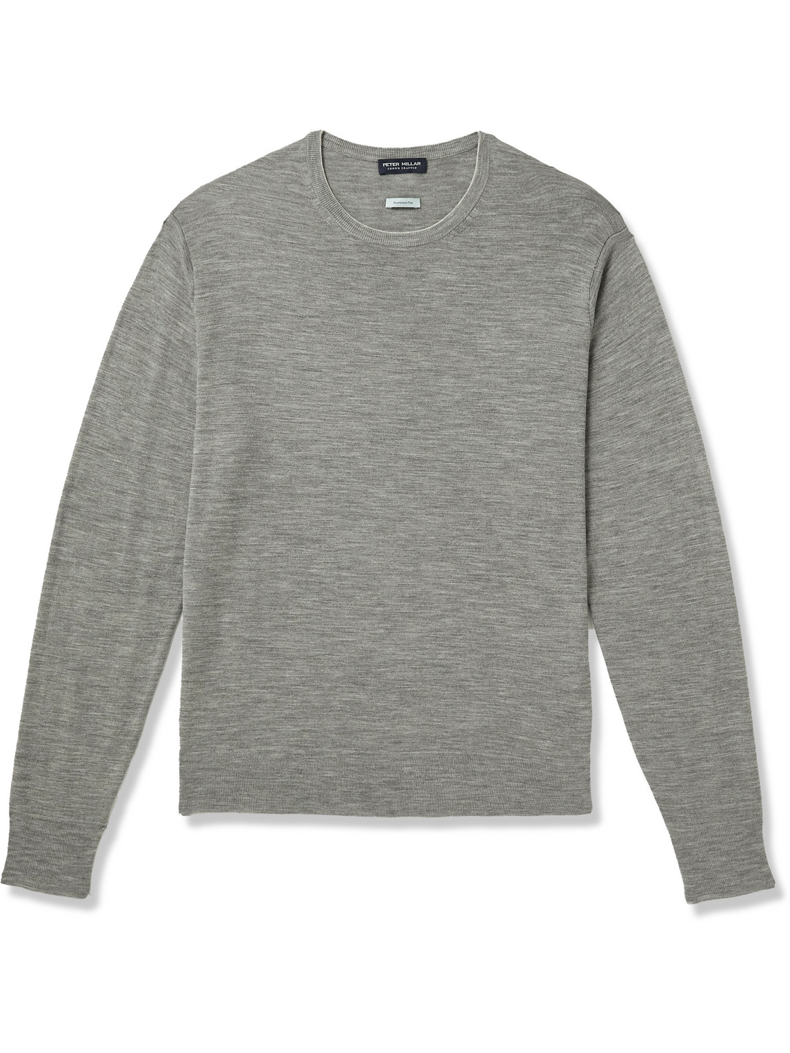 Peter Millar Excursionist Merino Wool-blend Sweater In Gray