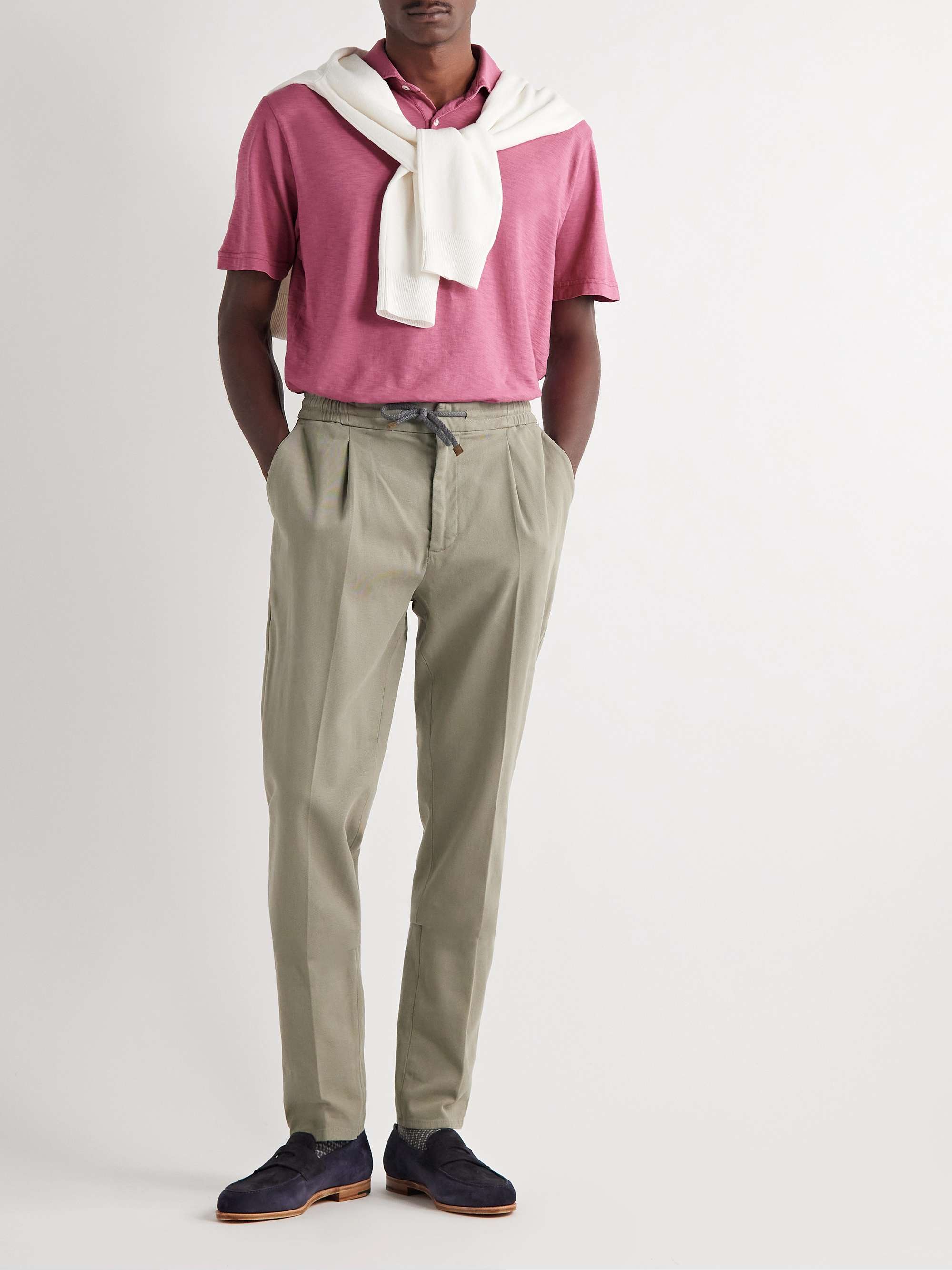 PETER MILLAR Journeyman Slub Pima Cotton-Jersey Polo Shirt for Men | MR ...