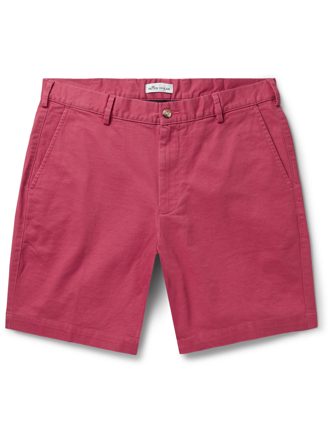 Peter Millar Pilot Stretch Twill Shorts In Red
