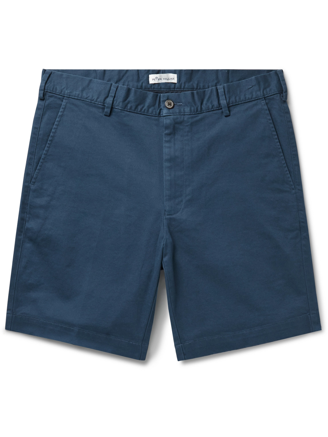 Peter Millar Bedford Cotton Stretch Solid Classic Fit Shorts In Blue