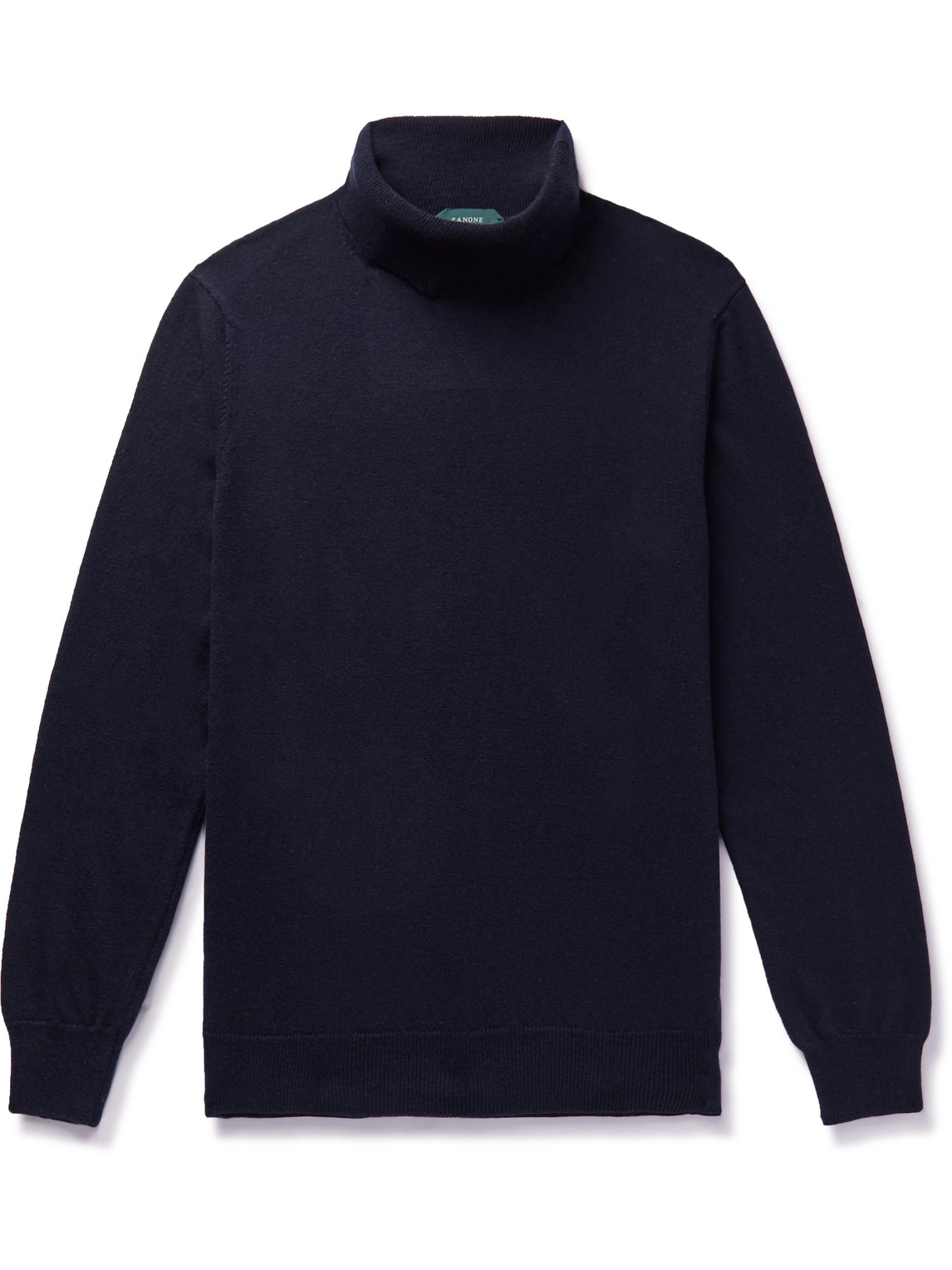 Incotex Slim-fit Virgin Wool And Cashmere-blend Rollneck Sweater In Blue