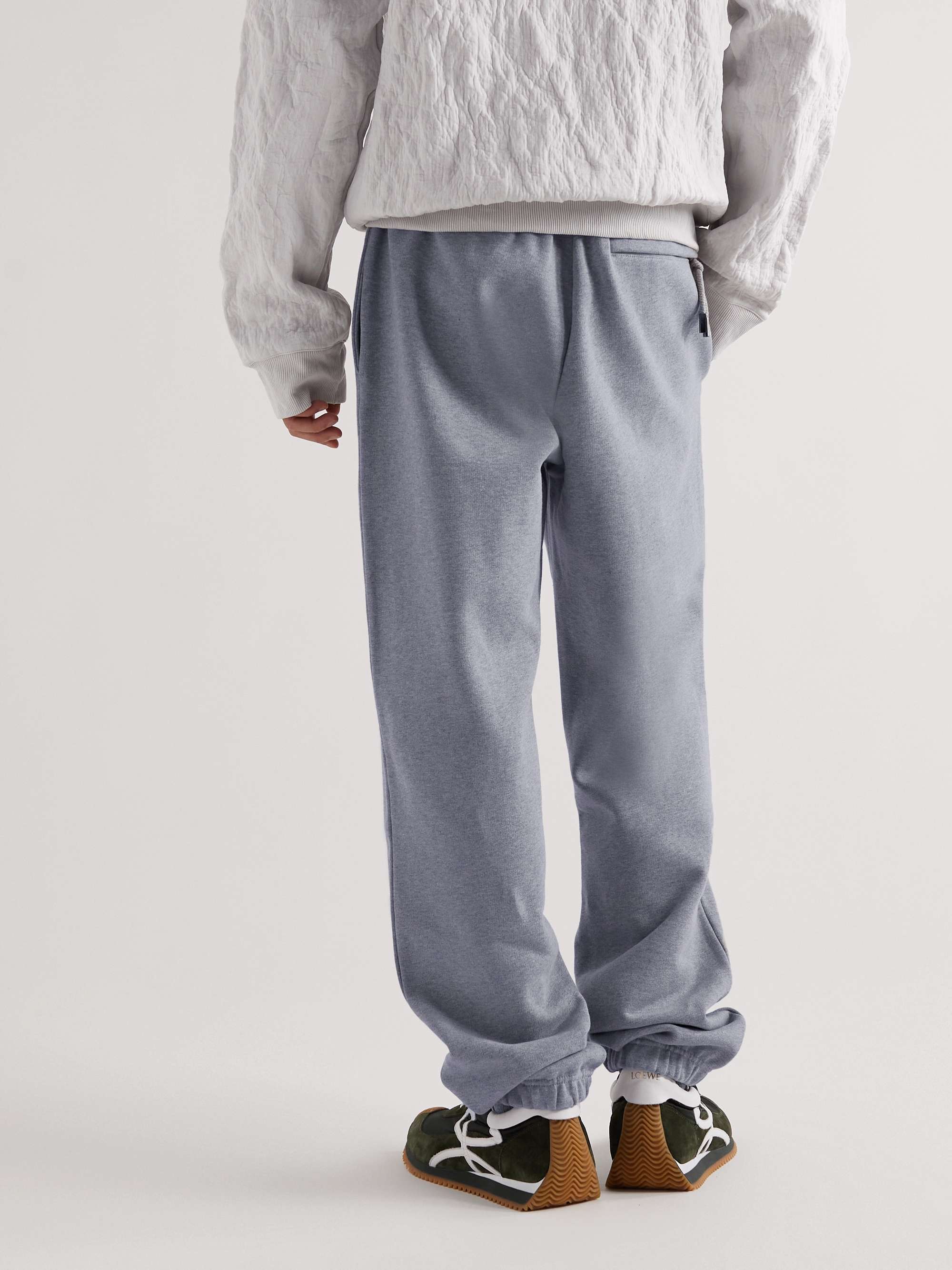 JACQUEMUS Tapered Logo-Print Organic Cotton-Jersey Sweatpants