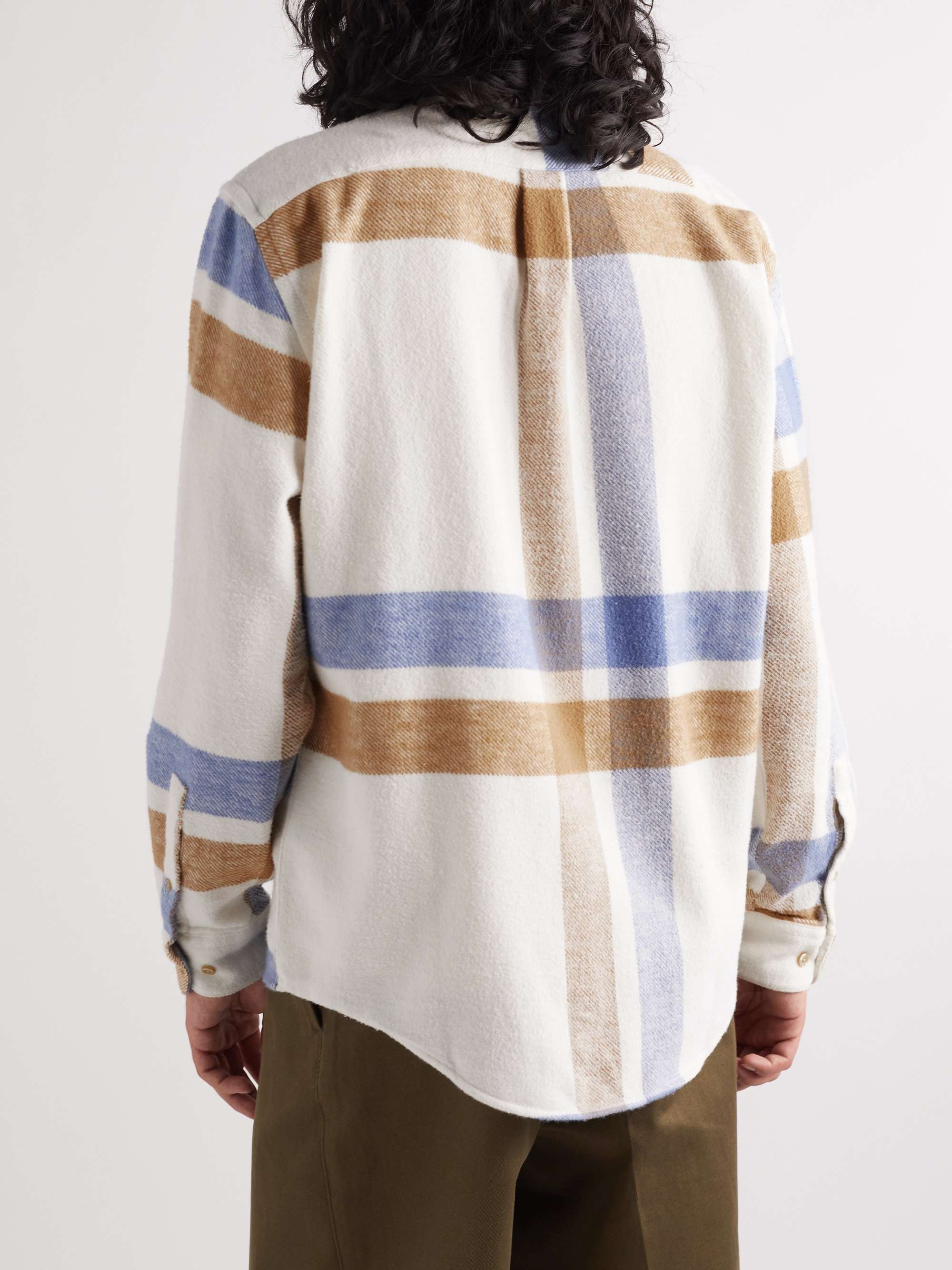 PORTUGUESE FLANNEL Checked Cotton-Flannel Shirt