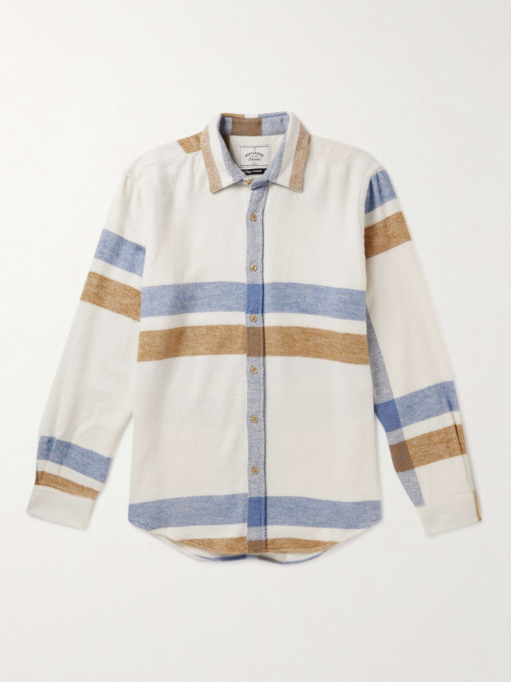 PORTUGUESE FLANNEL Checked Cotton-Flannel Shirt