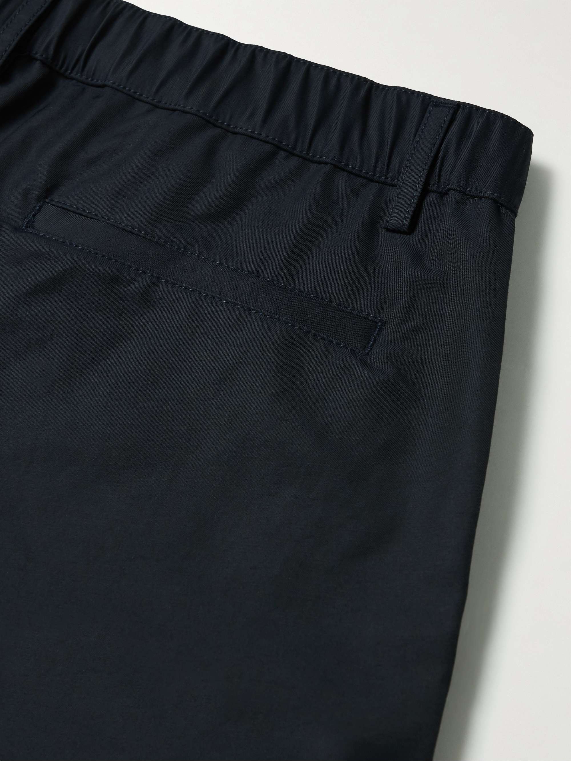 KESTIN Inverness Straight-Leg Cotton-Corduroy Drawstring Trousers