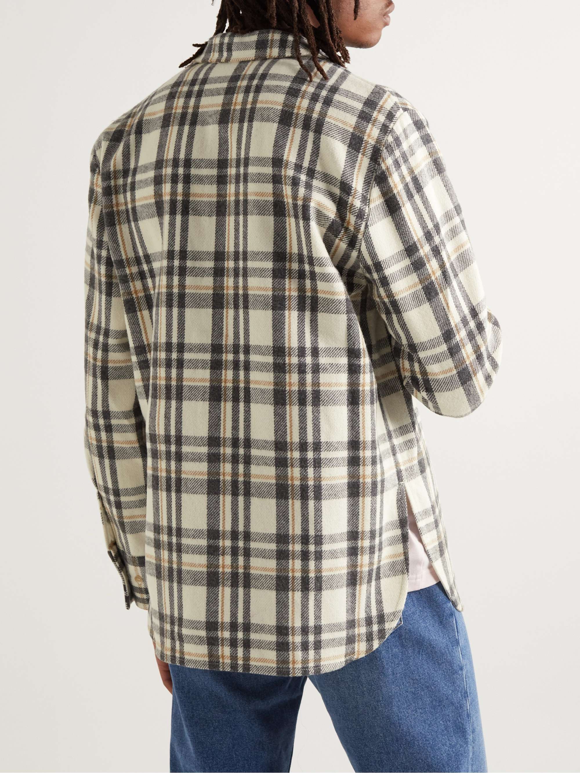 SÉFR Marcel Checked Recycled-Flannel Shirt
