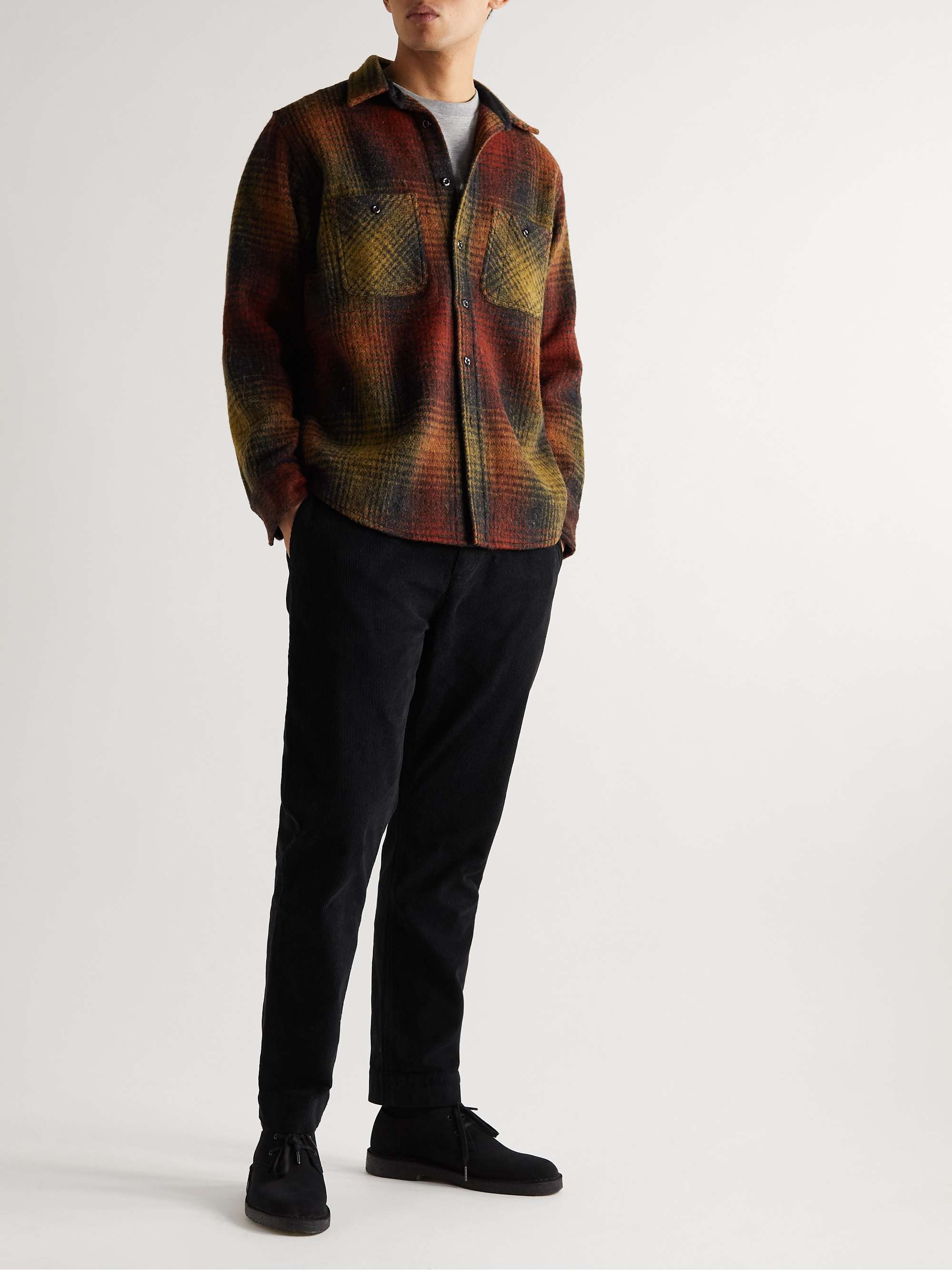 KESTIN Inverness Straight-Leg Cotton-Corduroy Drawstring Trousers