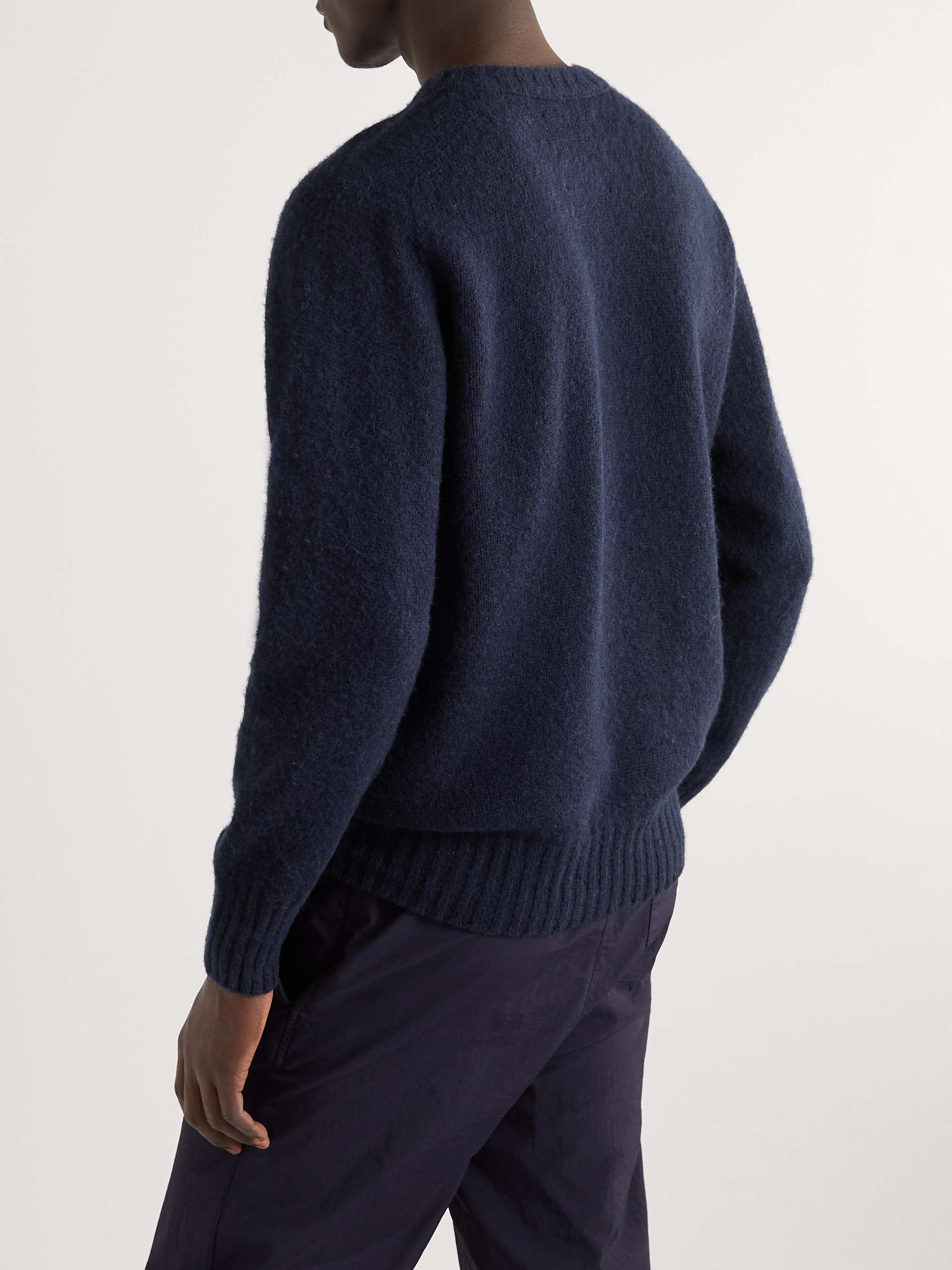KESTIN Brushed Shetland Wool Sweater