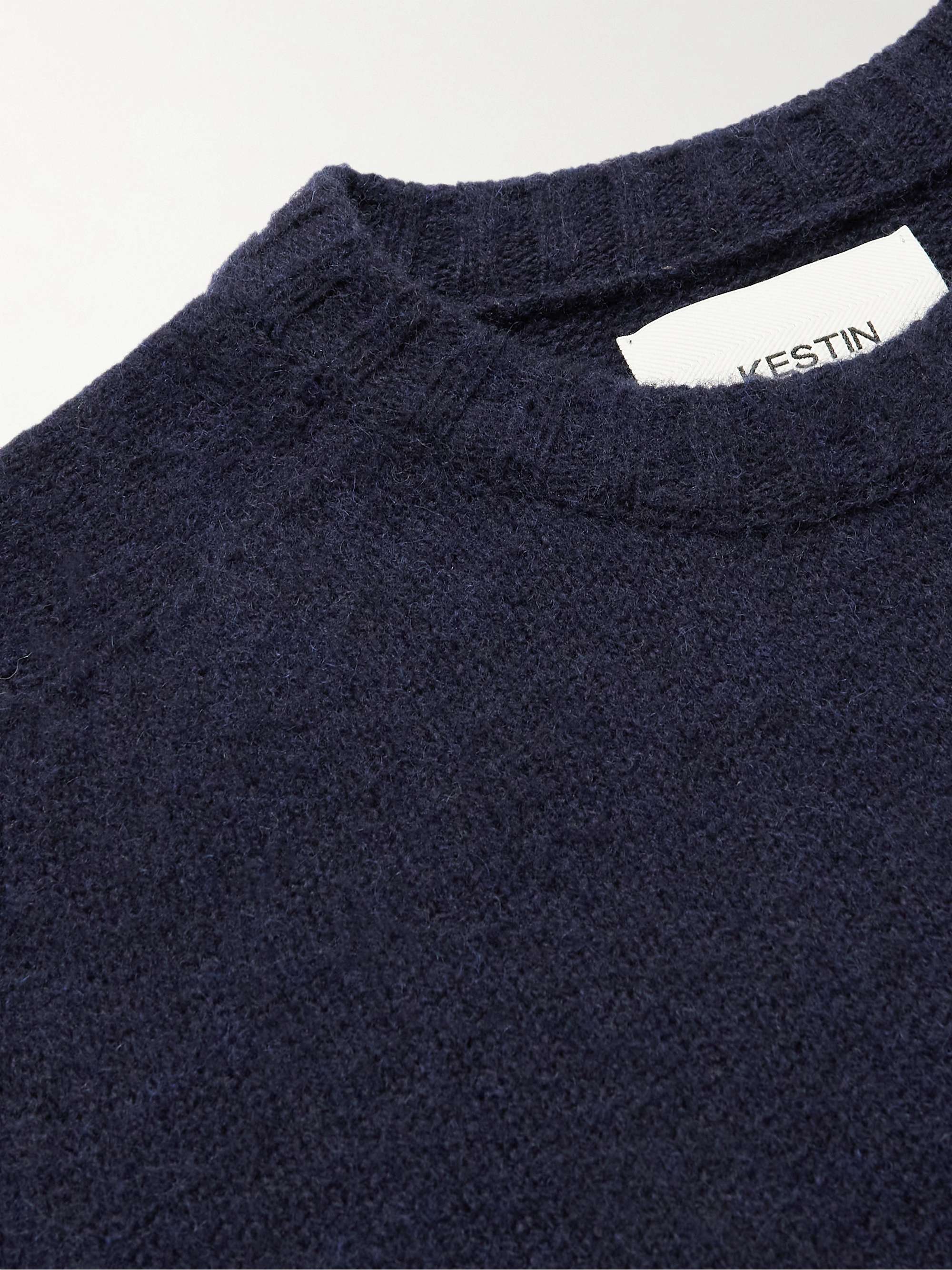 KESTIN Brushed Shetland Wool Sweater