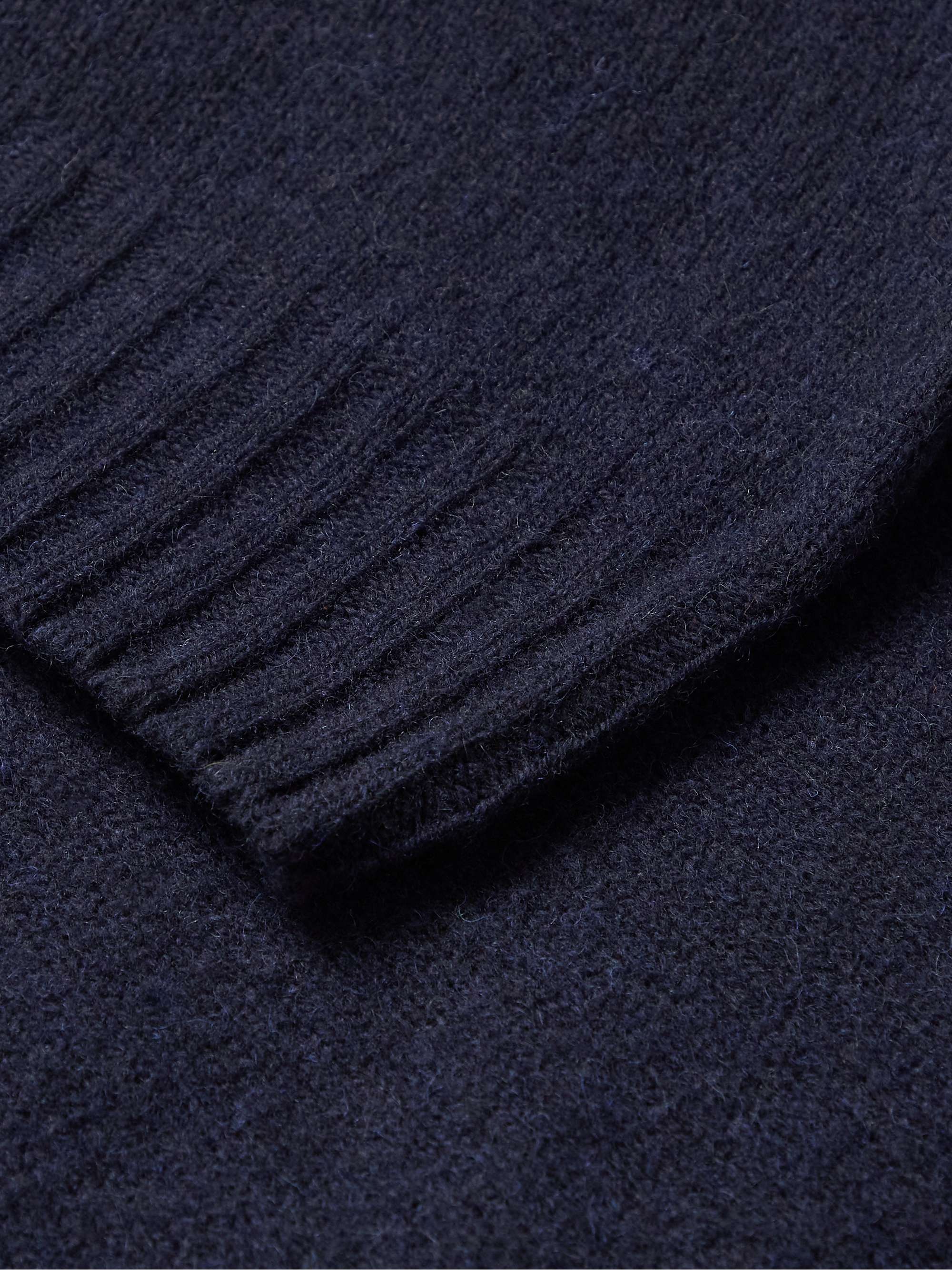 KESTIN Brushed Shetland Wool Sweater