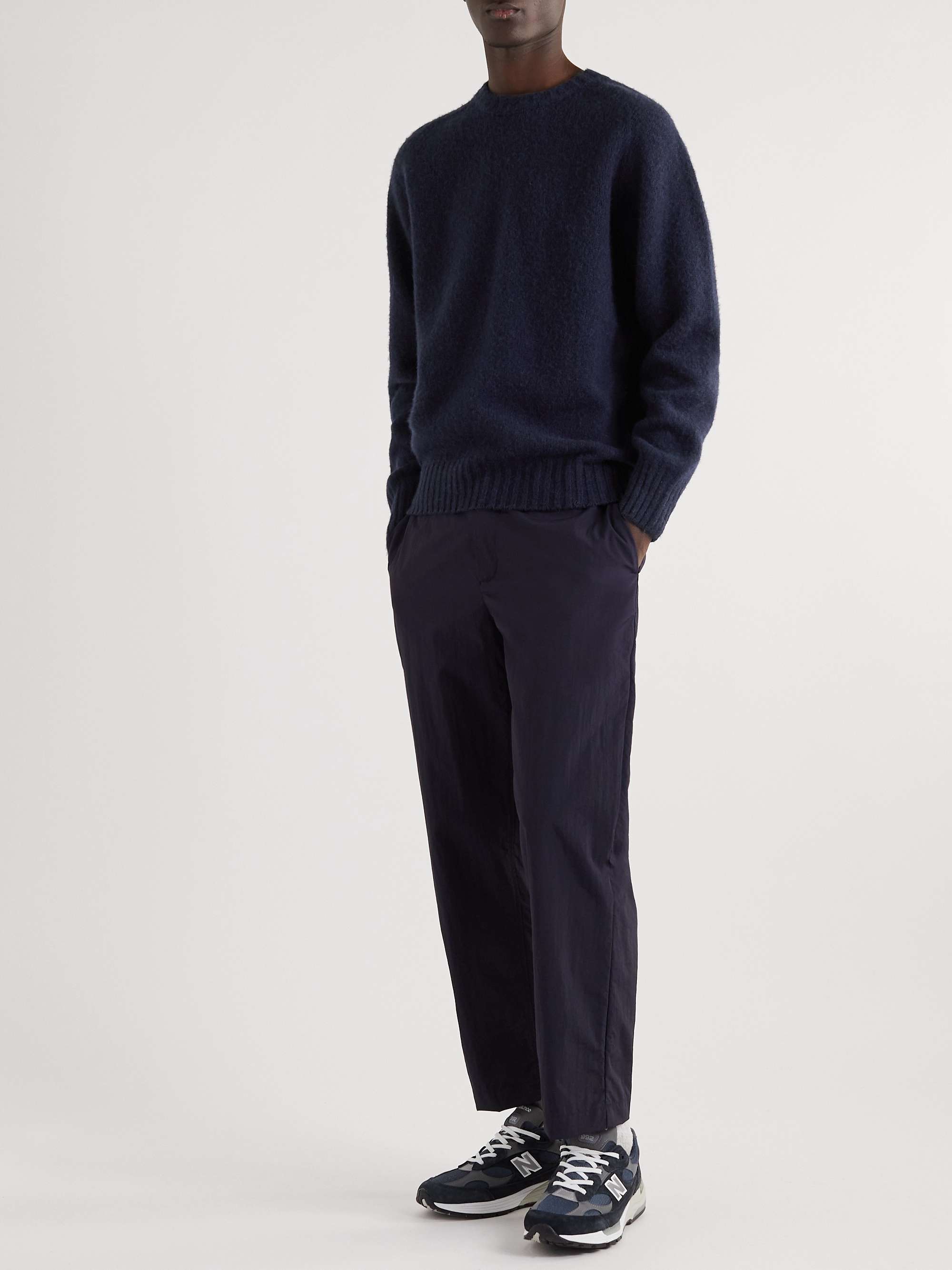 KESTIN Brushed Shetland Wool Sweater