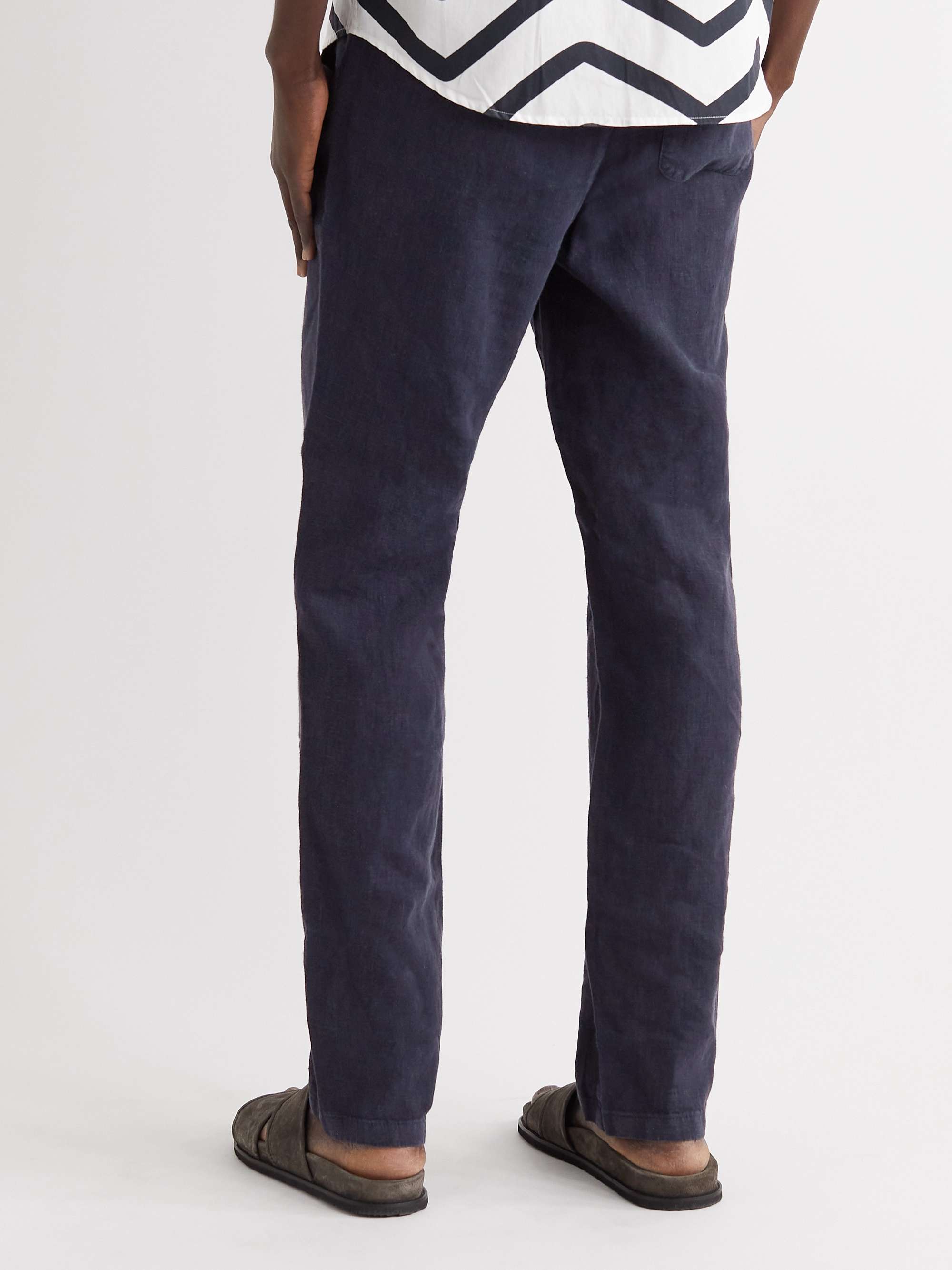 LA PAZ Lemos Tapered Linen Drawstring Trousers