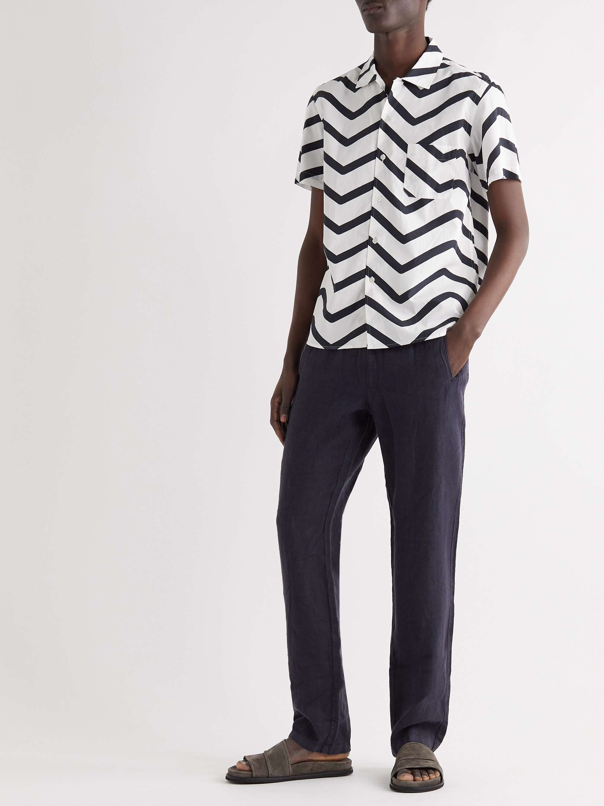 LA PAZ Lemos Tapered Linen Drawstring Trousers