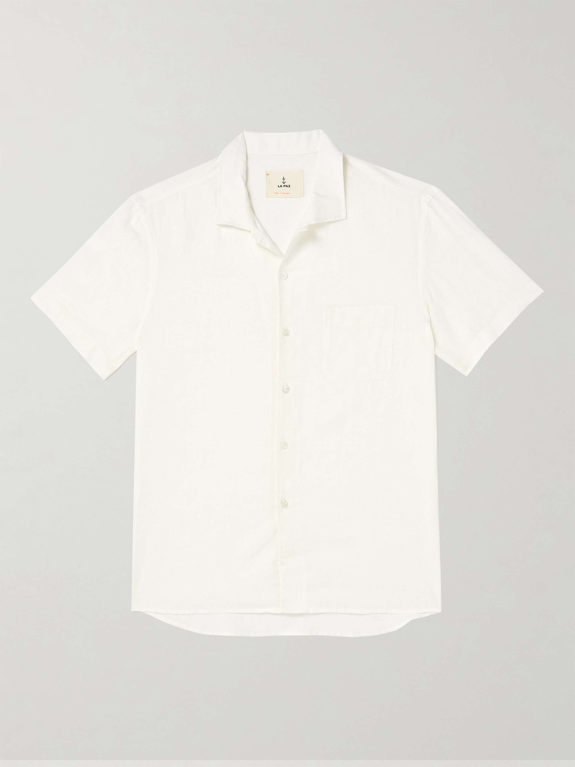 LA PAZ Silveira Convertible-Collar Linen Shirt for Men | MR PORTER