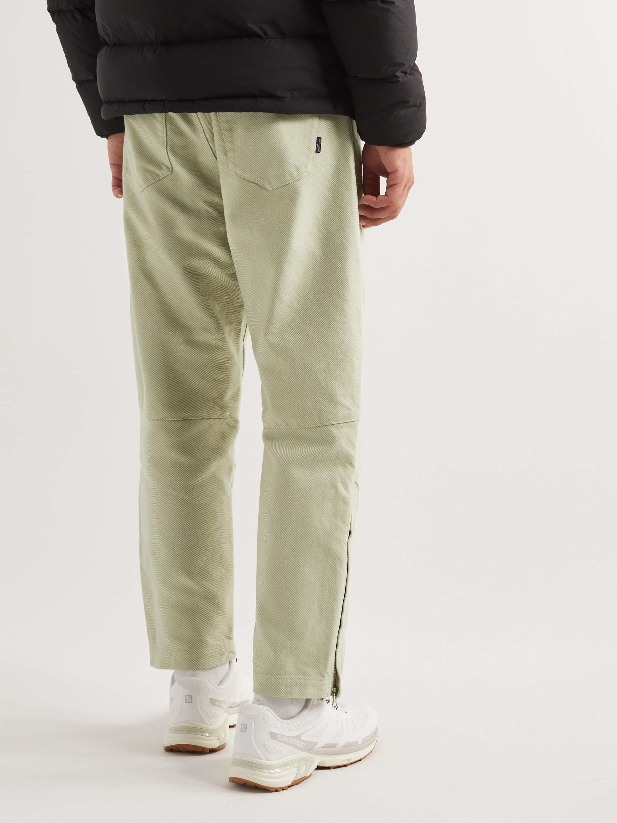 STONE ISLAND SHADOW PROJECT Garment-Dyed Straight-Leg Padded Shell Trousers