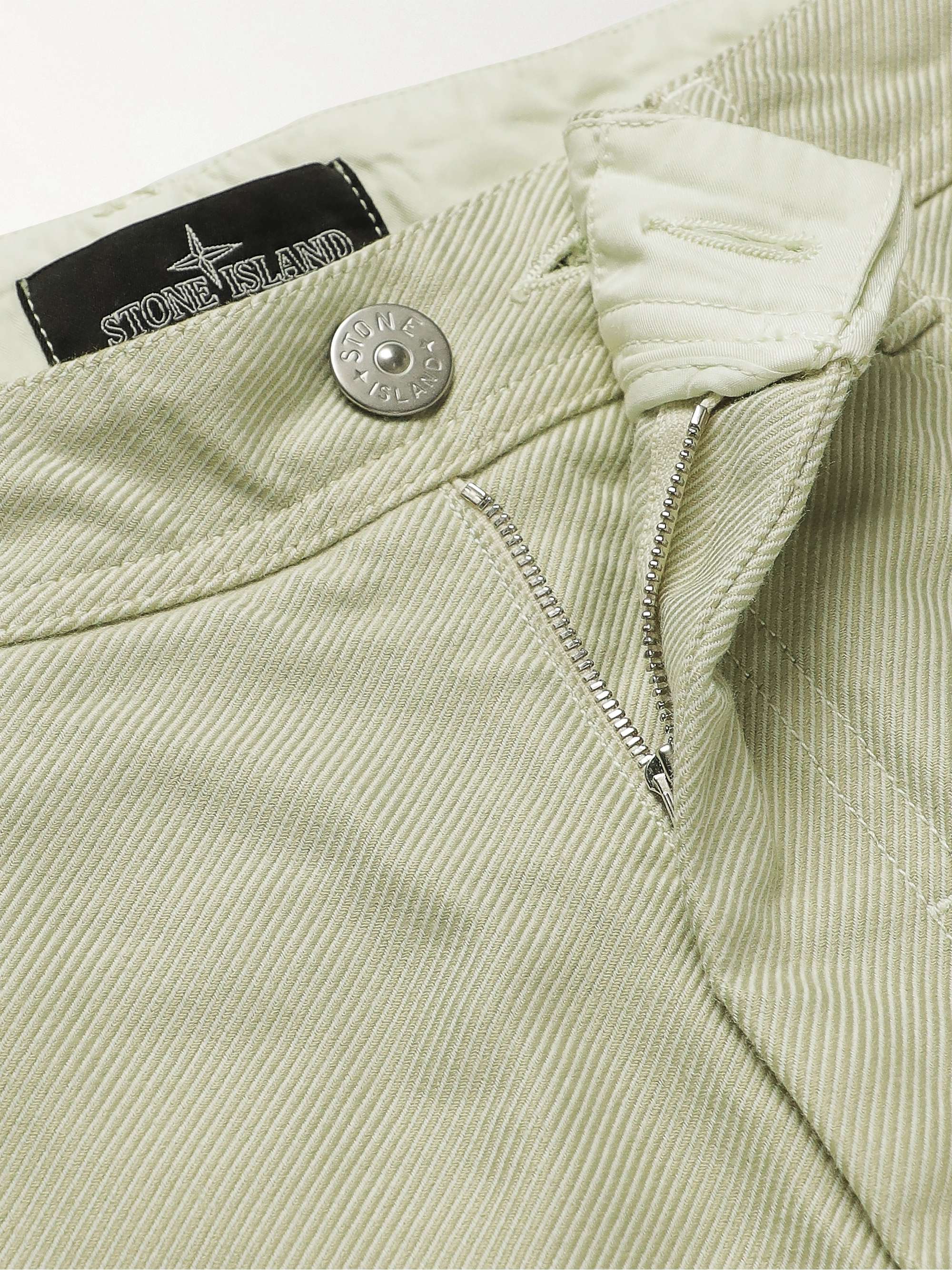 STONE ISLAND SHADOW PROJECT Garment-Dyed Straight-Leg Padded Shell Trousers