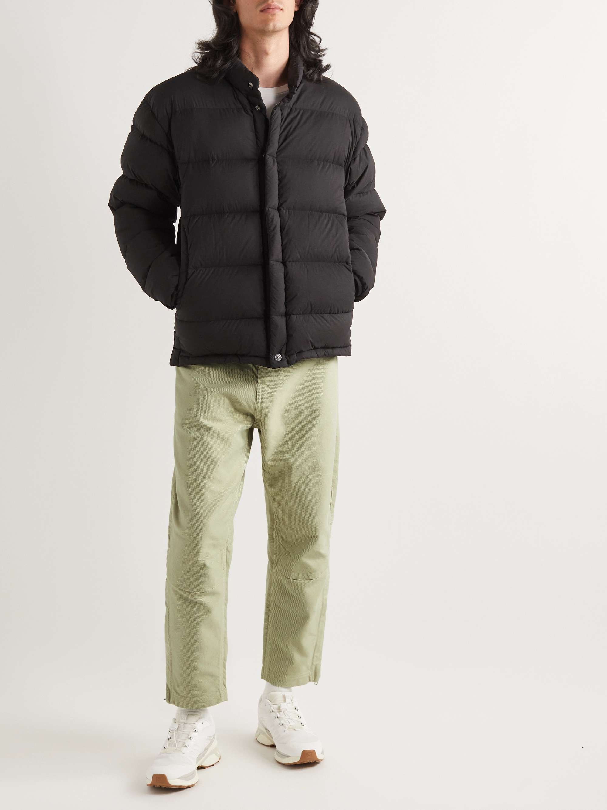STONE ISLAND SHADOW PROJECT Garment-Dyed Straight-Leg Padded Shell Trousers