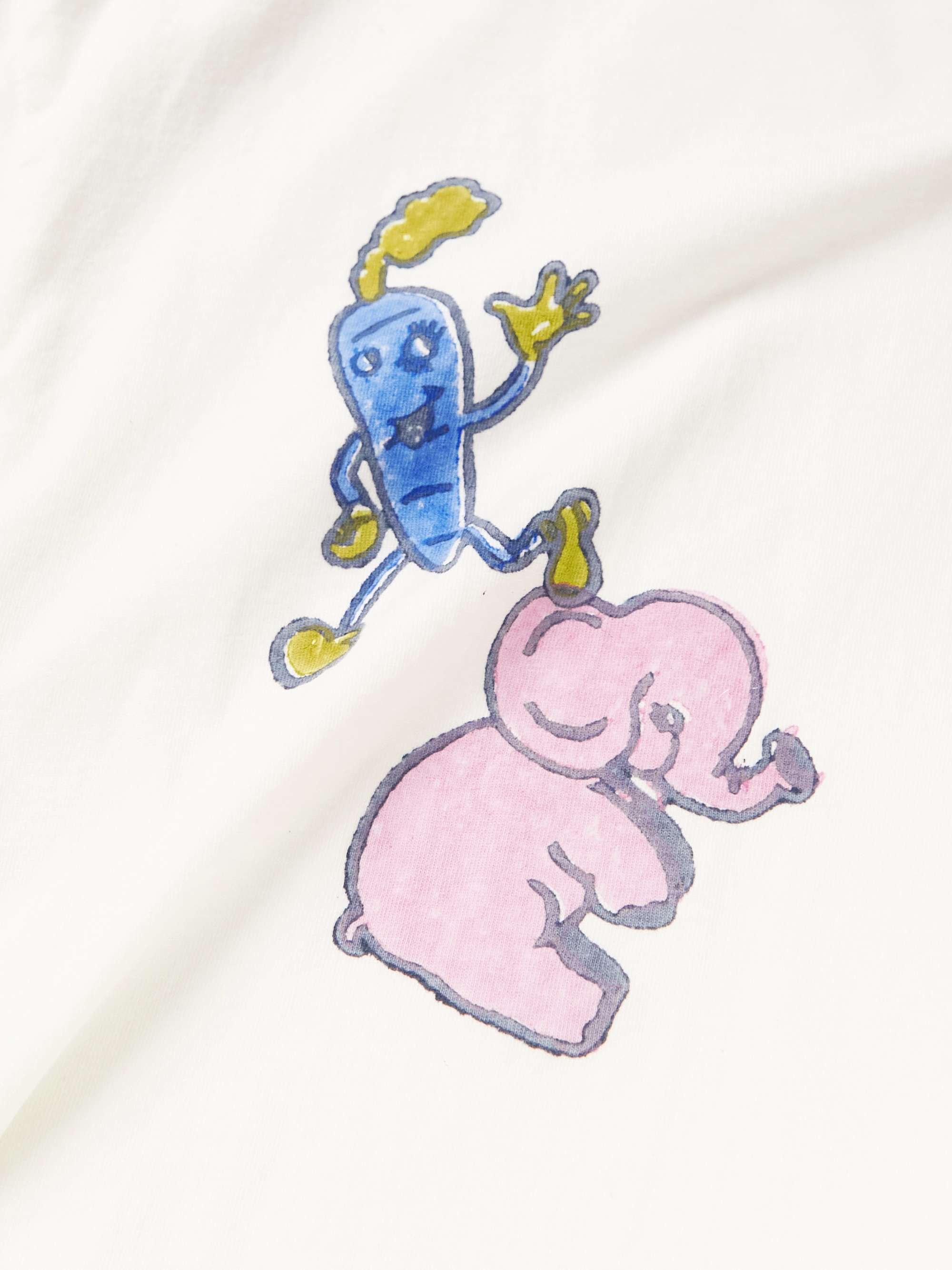 STORY MFG. Grateful Logo-Embroidered Printed Organic Cotton-Jersey T-Shirt