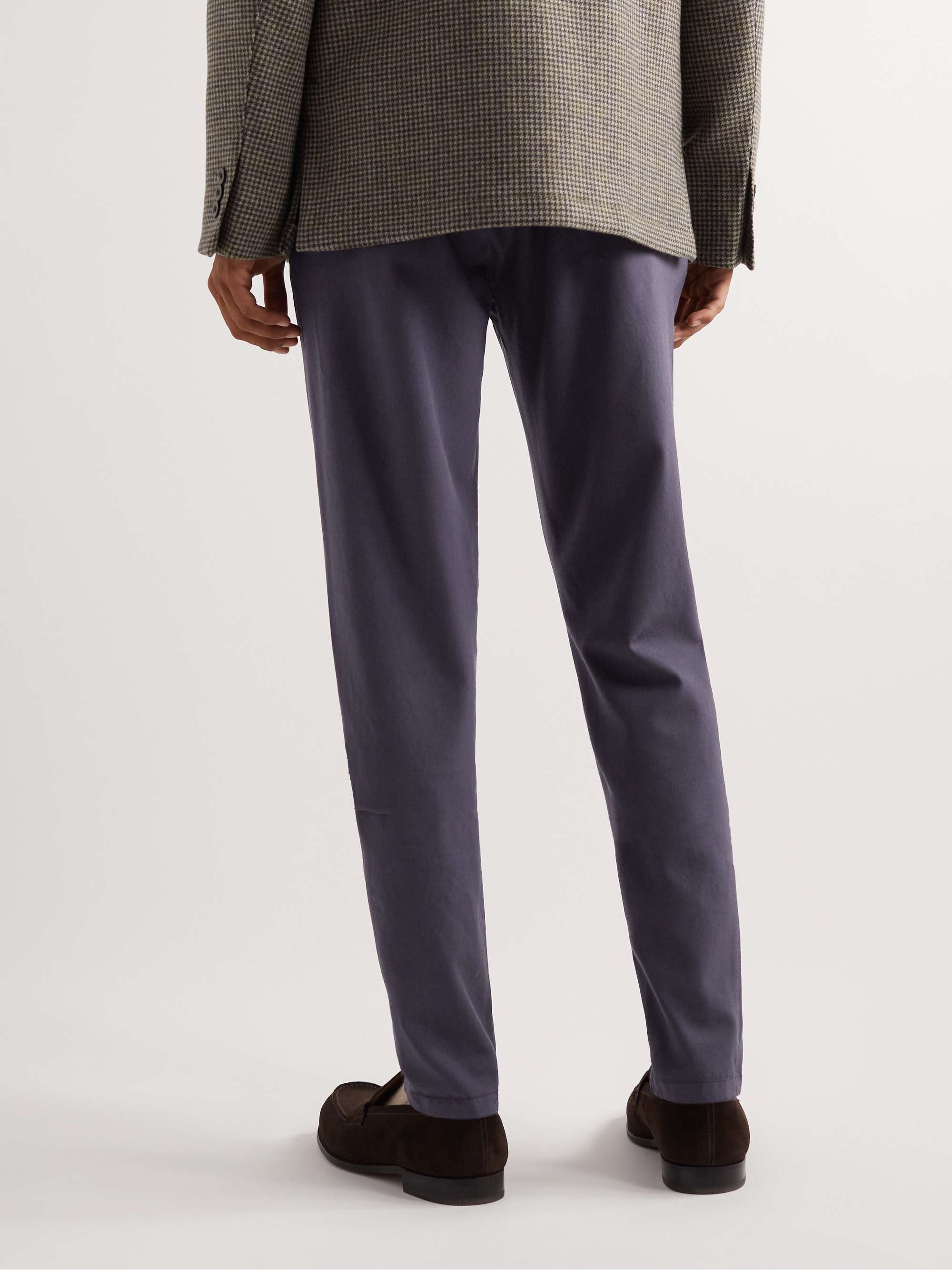 BOGLIOLI Tapered Virgin Wool-Twill Trousers