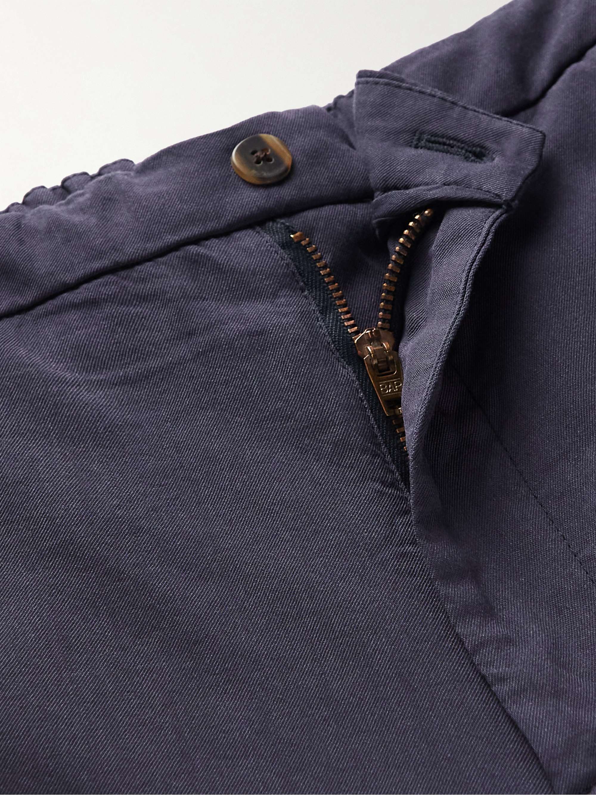 BOGLIOLI Tapered Virgin Wool-Twill Trousers
