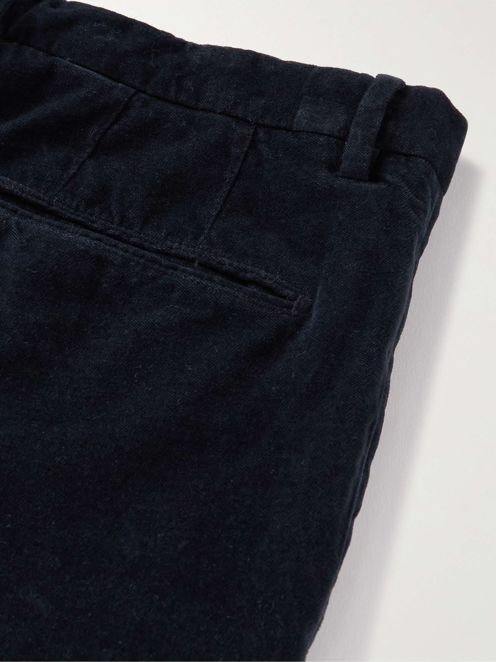 BOGLIOLI Straight-Leg Cotton-Velvet Suit Trousers