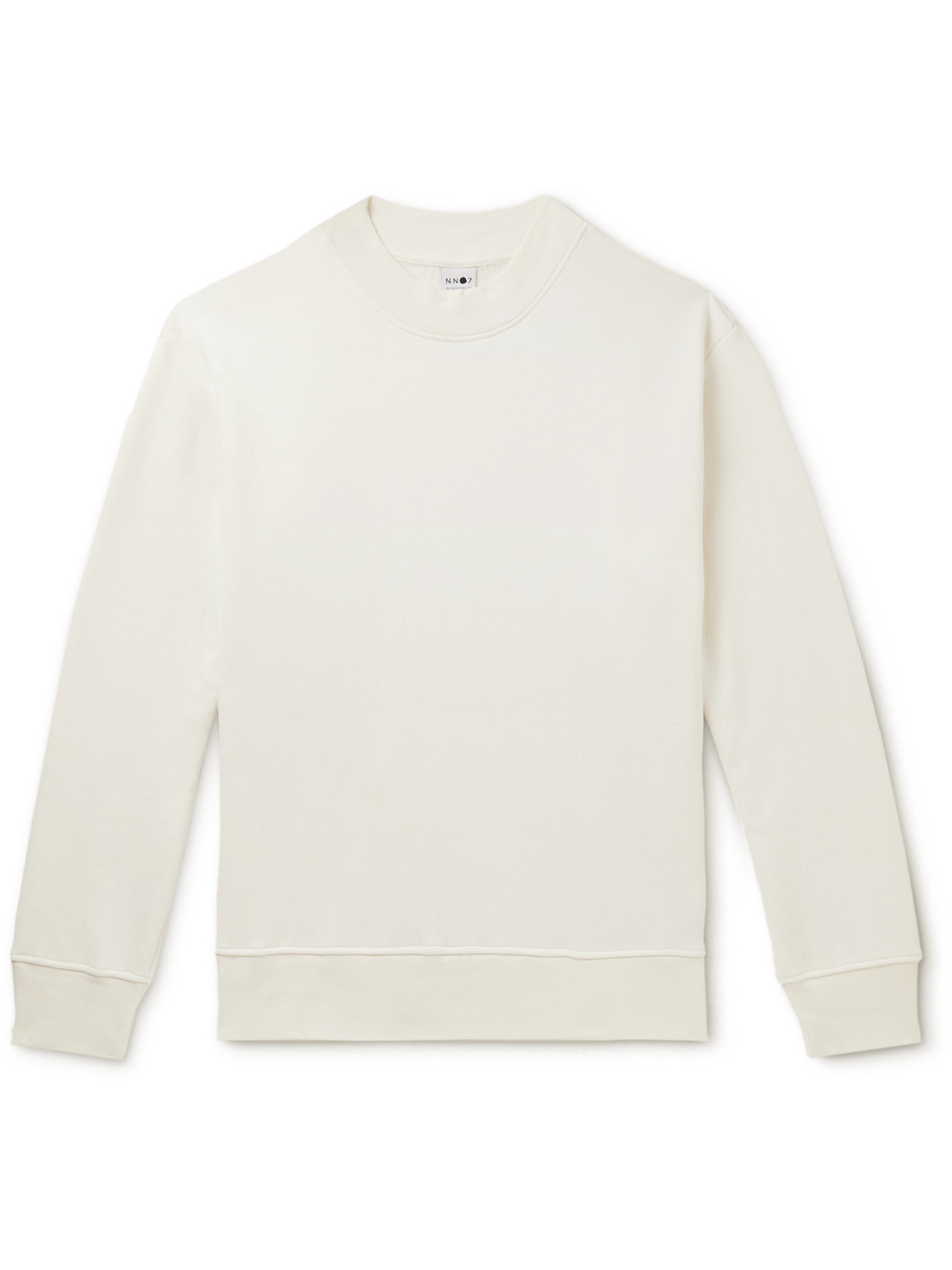 Cotton-Blend Jersey Mock-Neck Sweatshirt