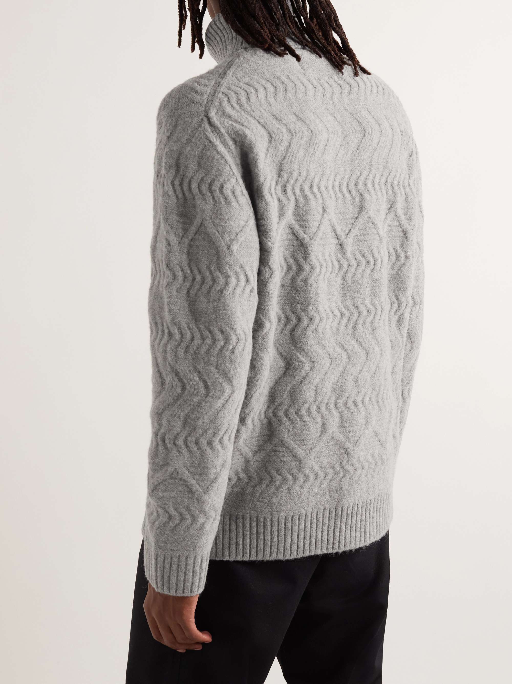 NN07 Bert Cable-Knit Rollneck Sweater