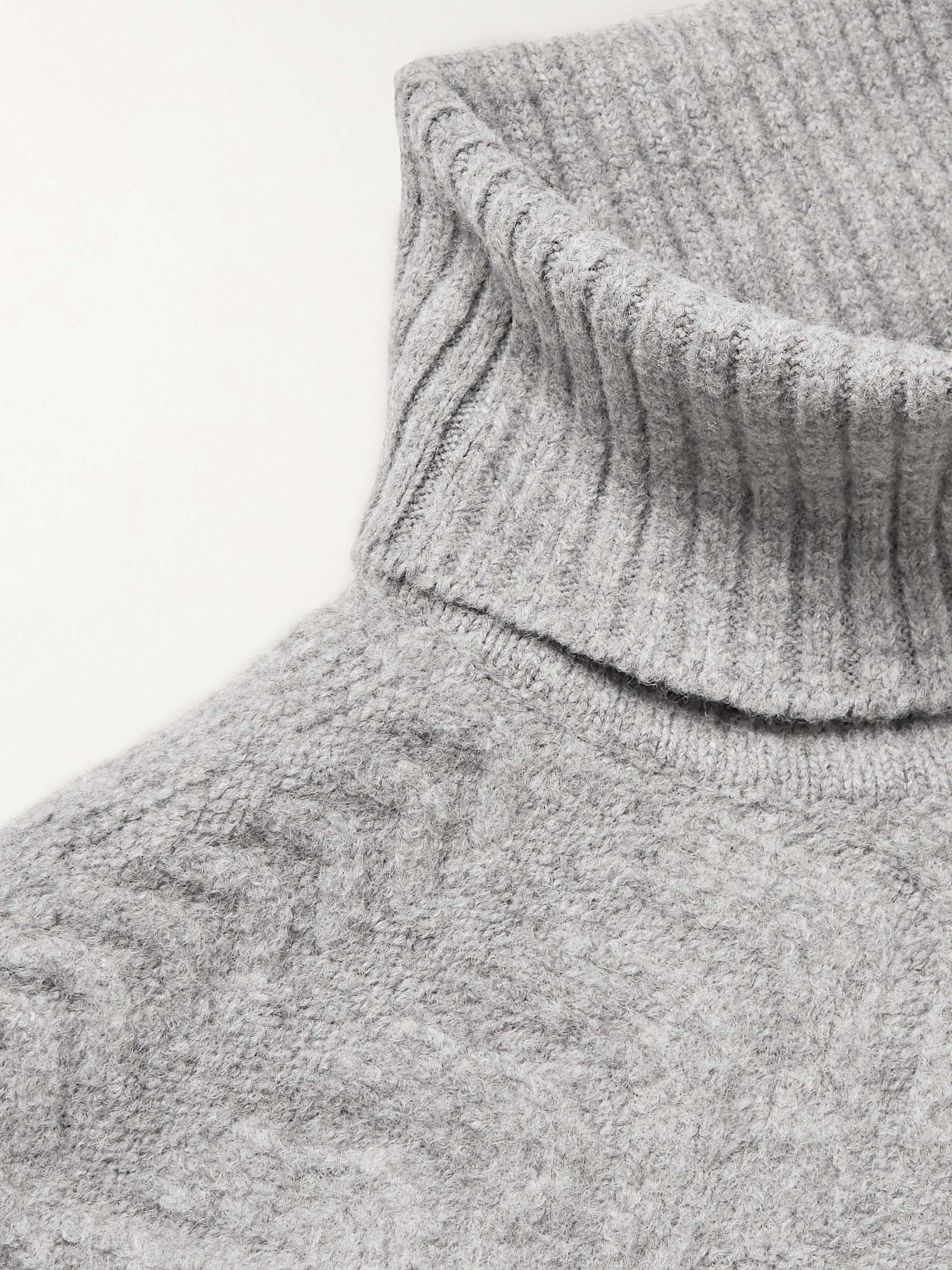 NN07 Bert Cable-Knit Rollneck Sweater