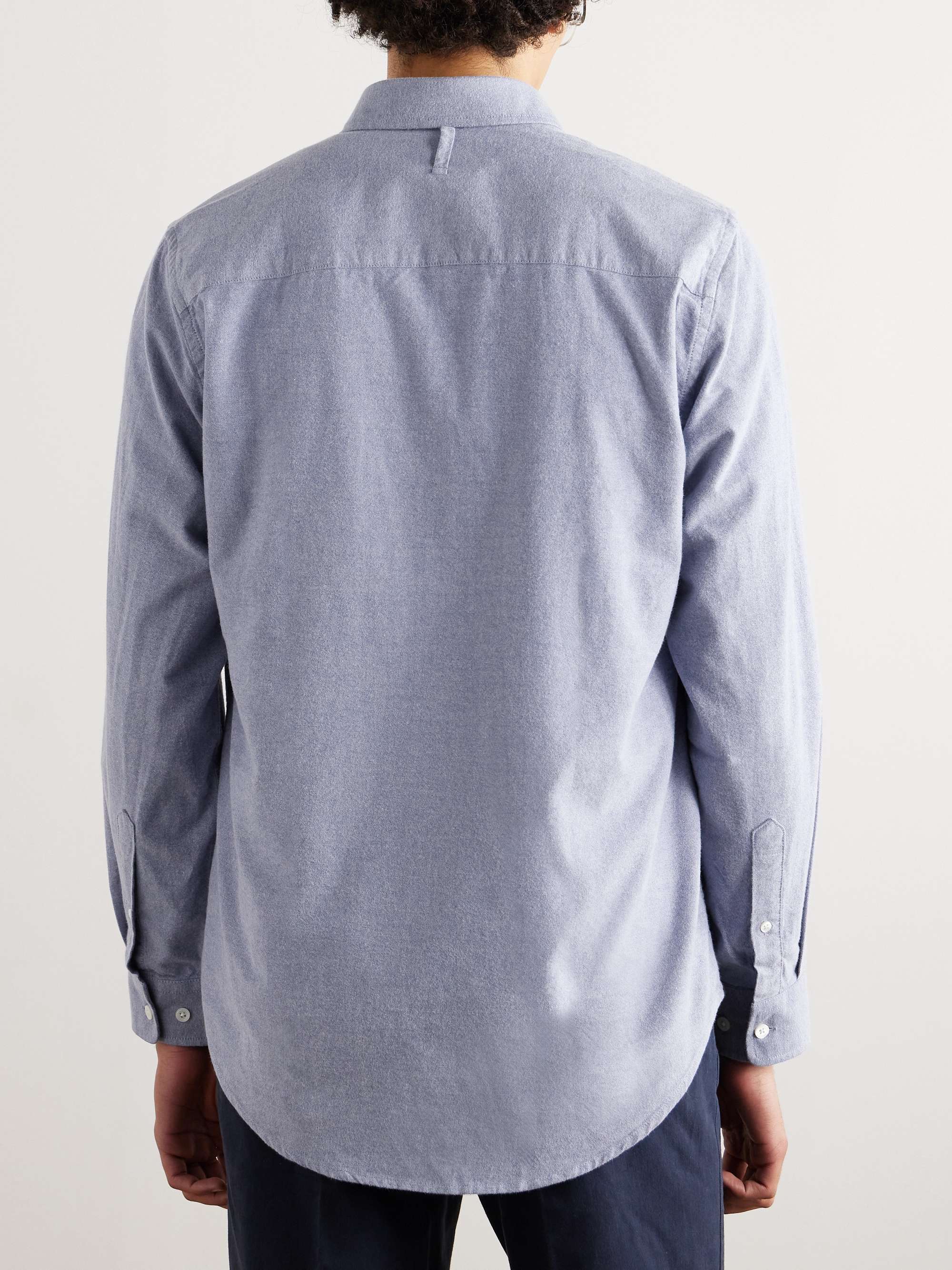 NN07 Arne Button-Down Collar Cotton-Poplin Shirt