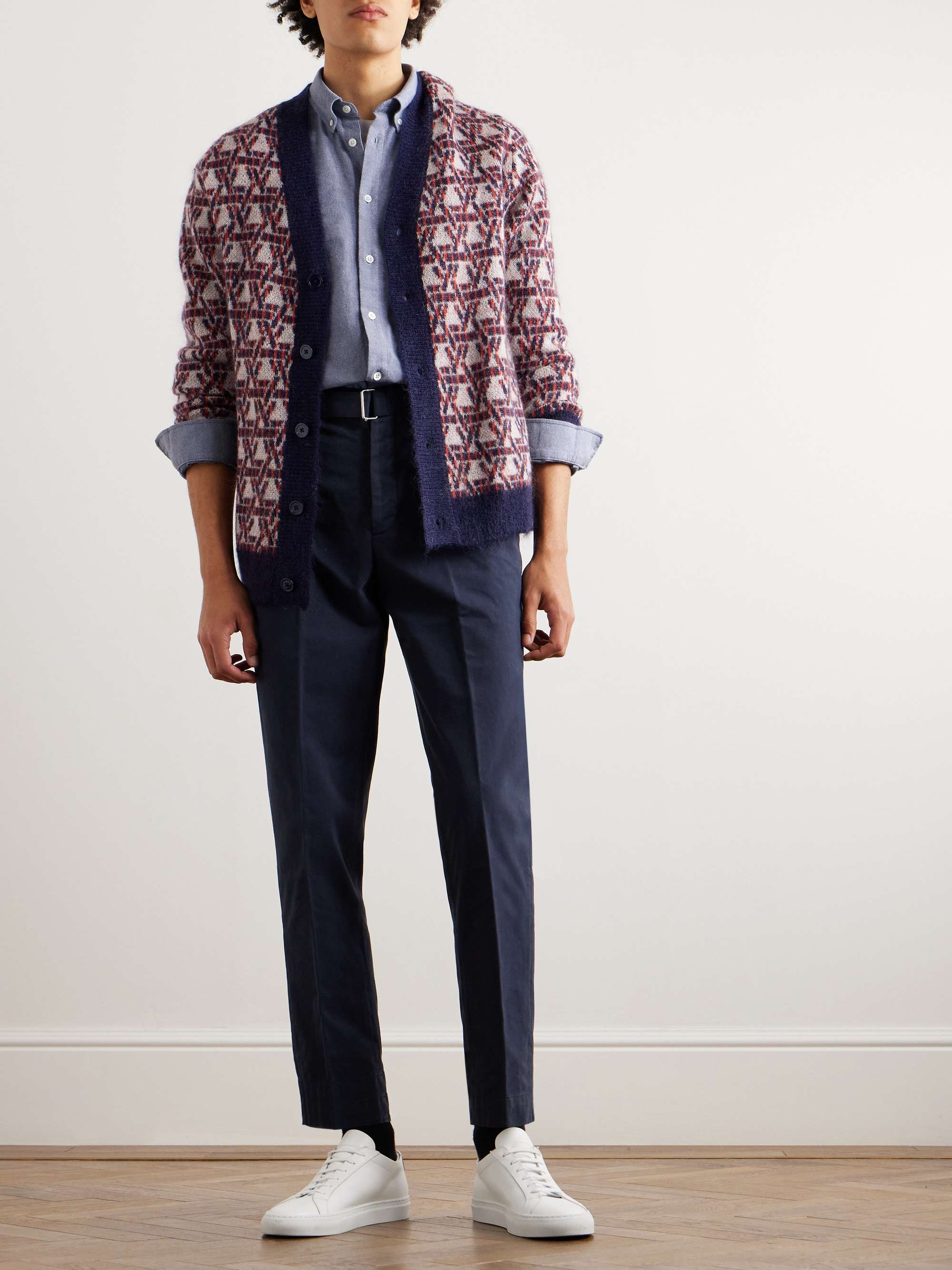 NN07 Arne Button-Down Collar Cotton-Poplin Shirt