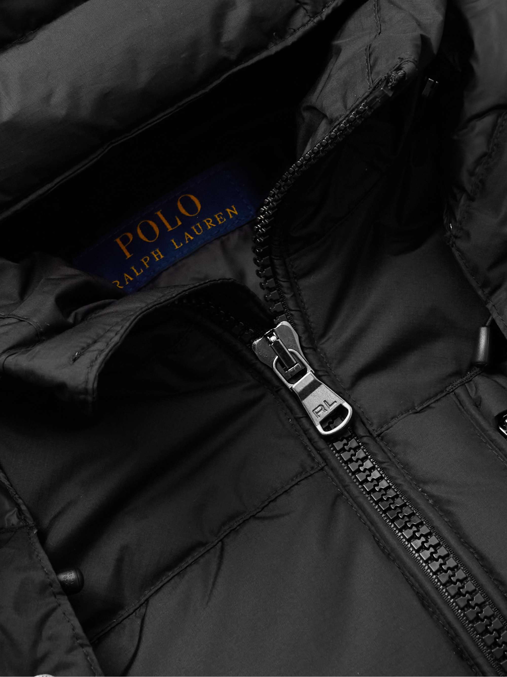 POLO RALPH LAUREN Logo-Embroidered Quilted Recycled-Shell Hooded Down Jacket