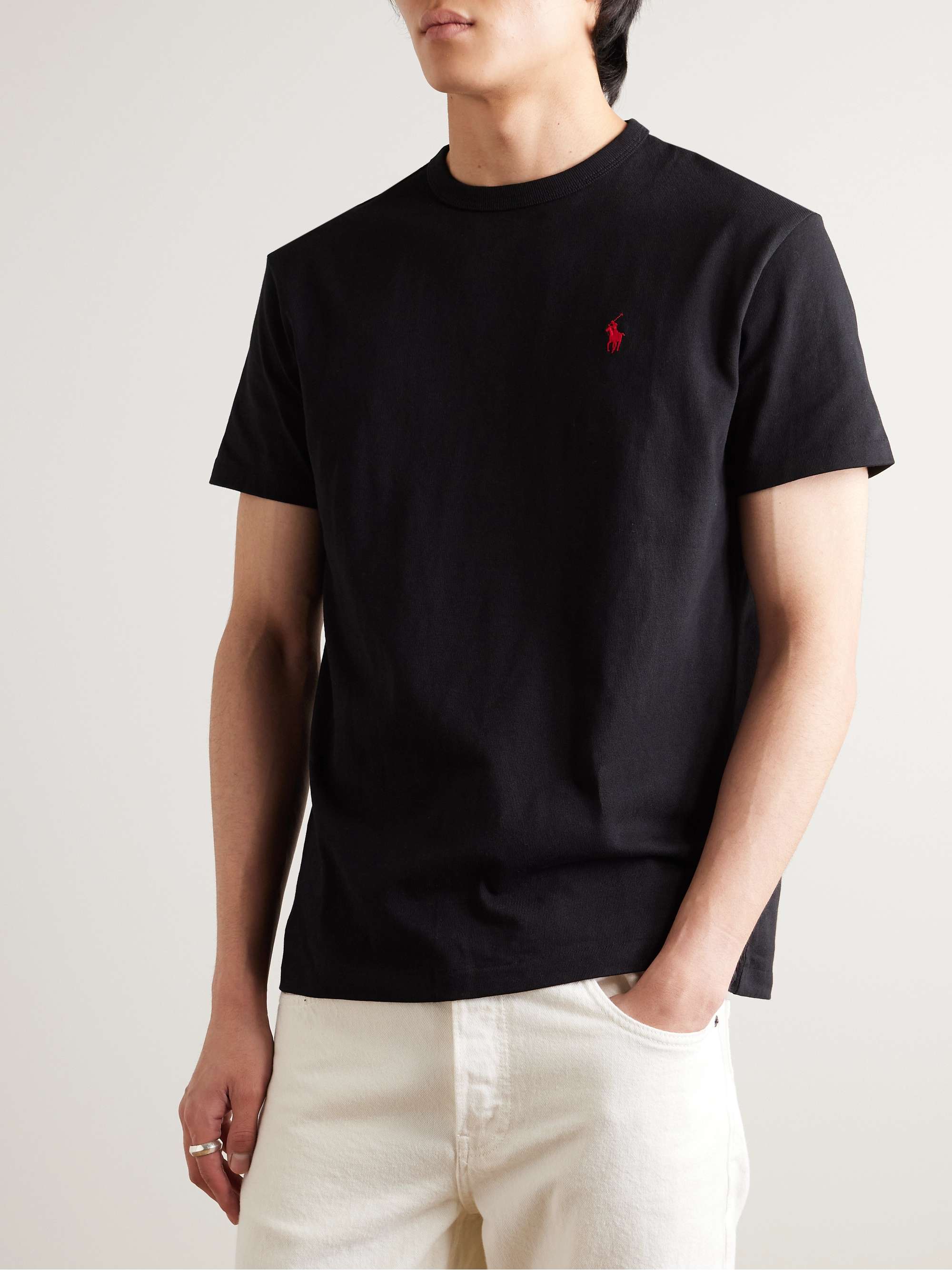 POLO RALPH LAUREN Logo-Embroidered Cotton-Jersey T-Shirt