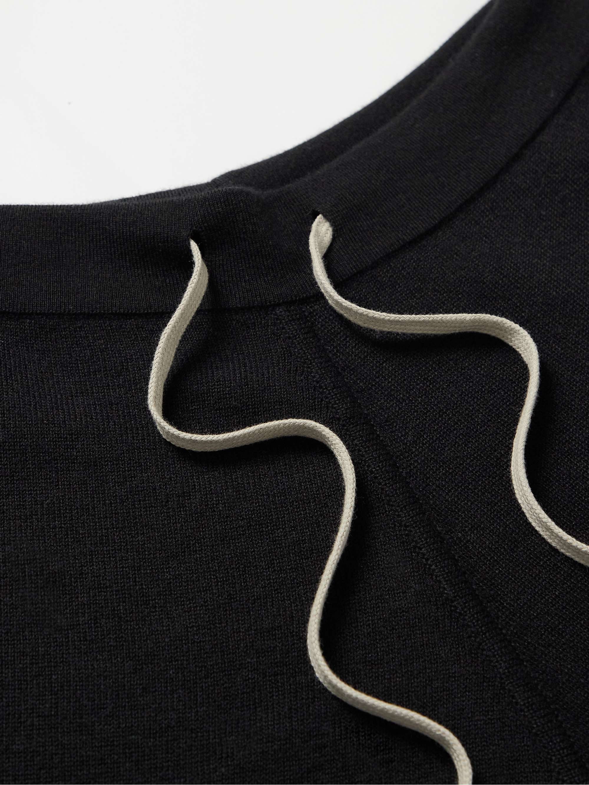 RICK OWENS Cashmere-Blend Drawstring Shorts