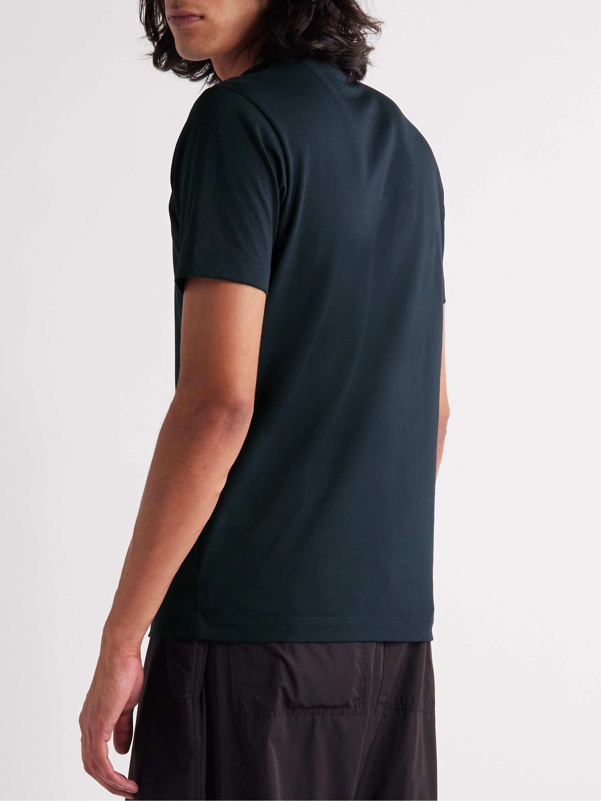 DUNHILL Slim-Fit Logo-Embroidered Cotton-Jersey T-Shirt