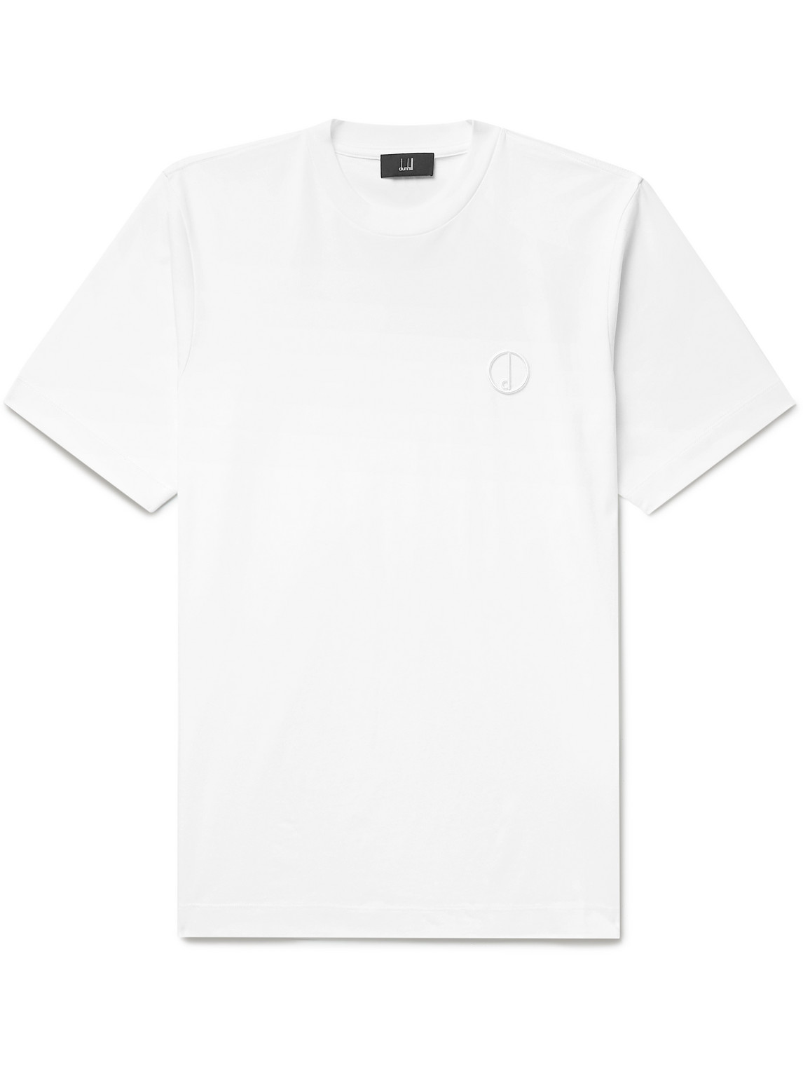 DUNHILL SLIM-FIT LOGO-EMBROIDERED COTTON-JERSEY T-SHIRT