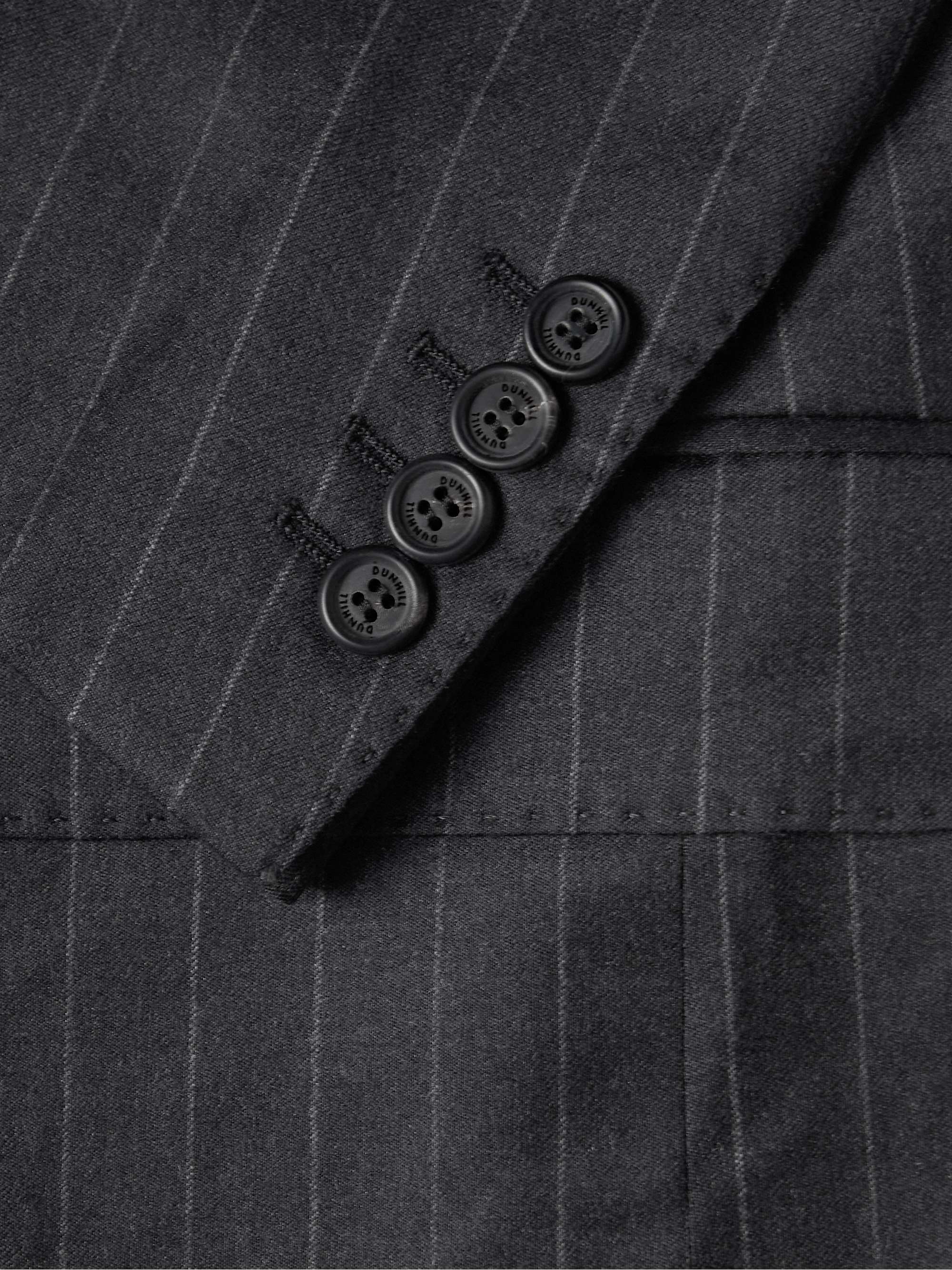 DUNHILL Mayfair Slim-Fit Pinstriped Wool Blazer