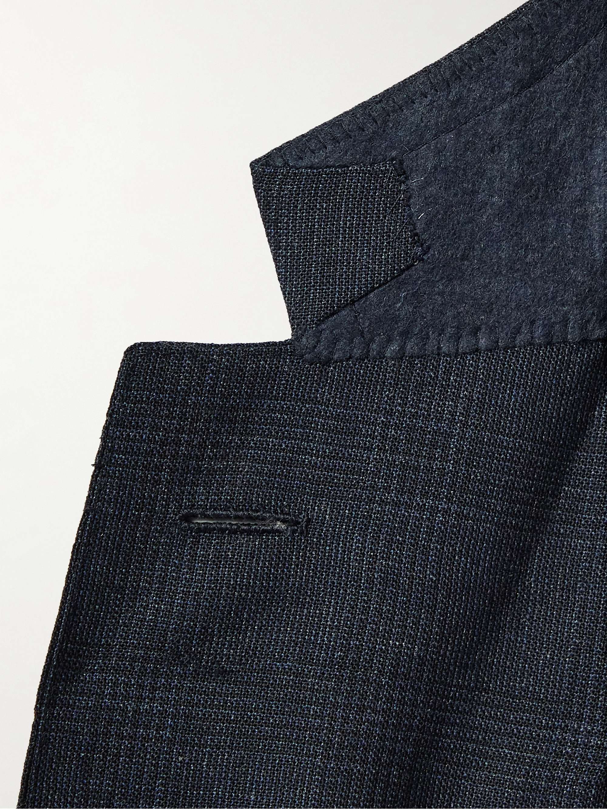 DUNHILL Belgravia Slim-Fit Prince of Wales Checked Wool Suit Jacket