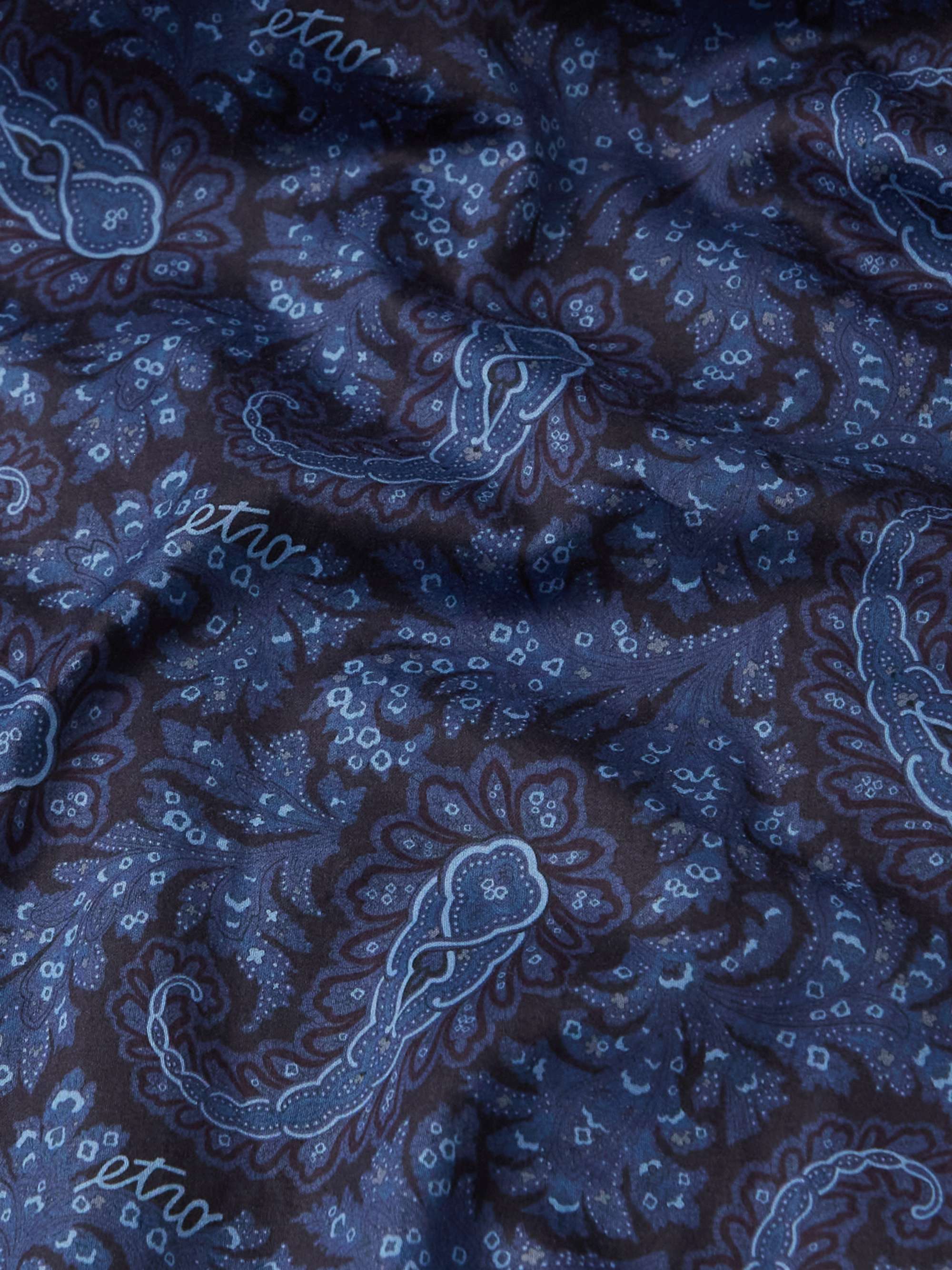 ETRO Camp-Collar Paisley-Print Cotton-Poplin Shirt