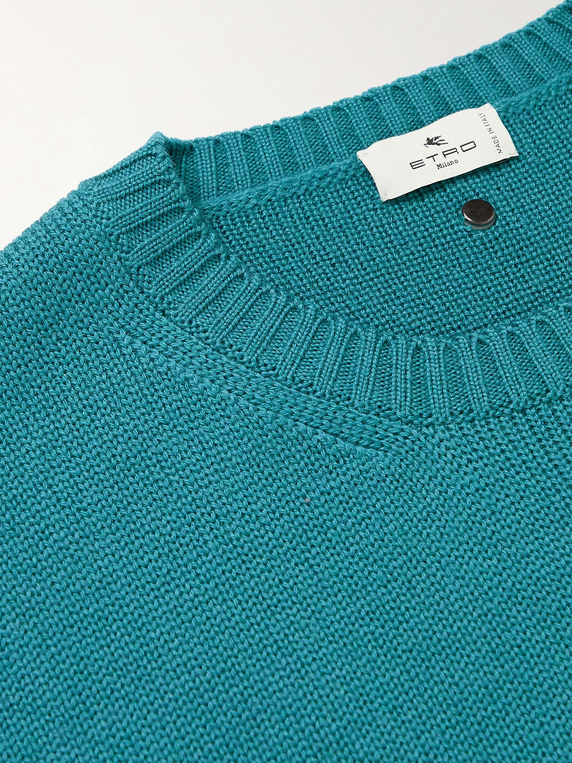 ETRO Logo-Flocked Virgin Wool Sweater