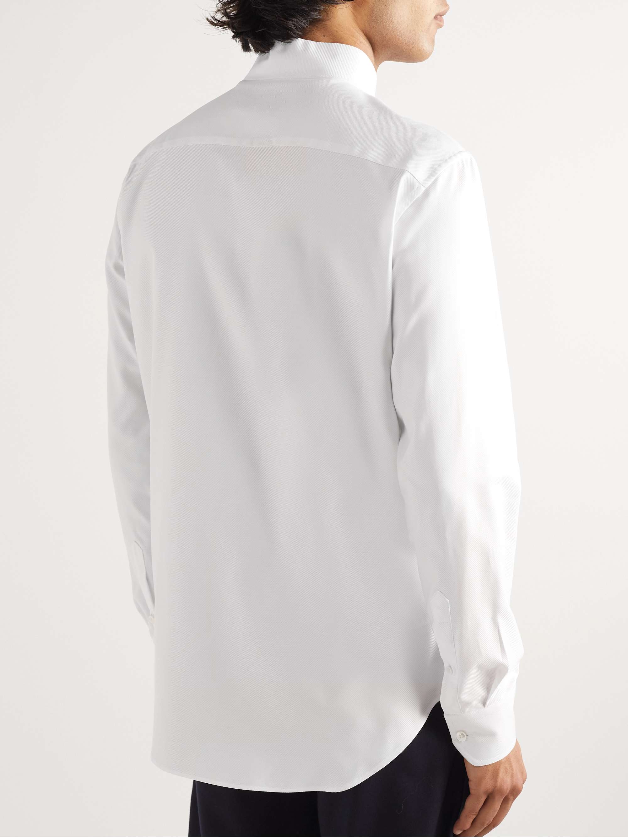 GIORGIO ARMANI Cotton-Poplin Tuxedo Shirt