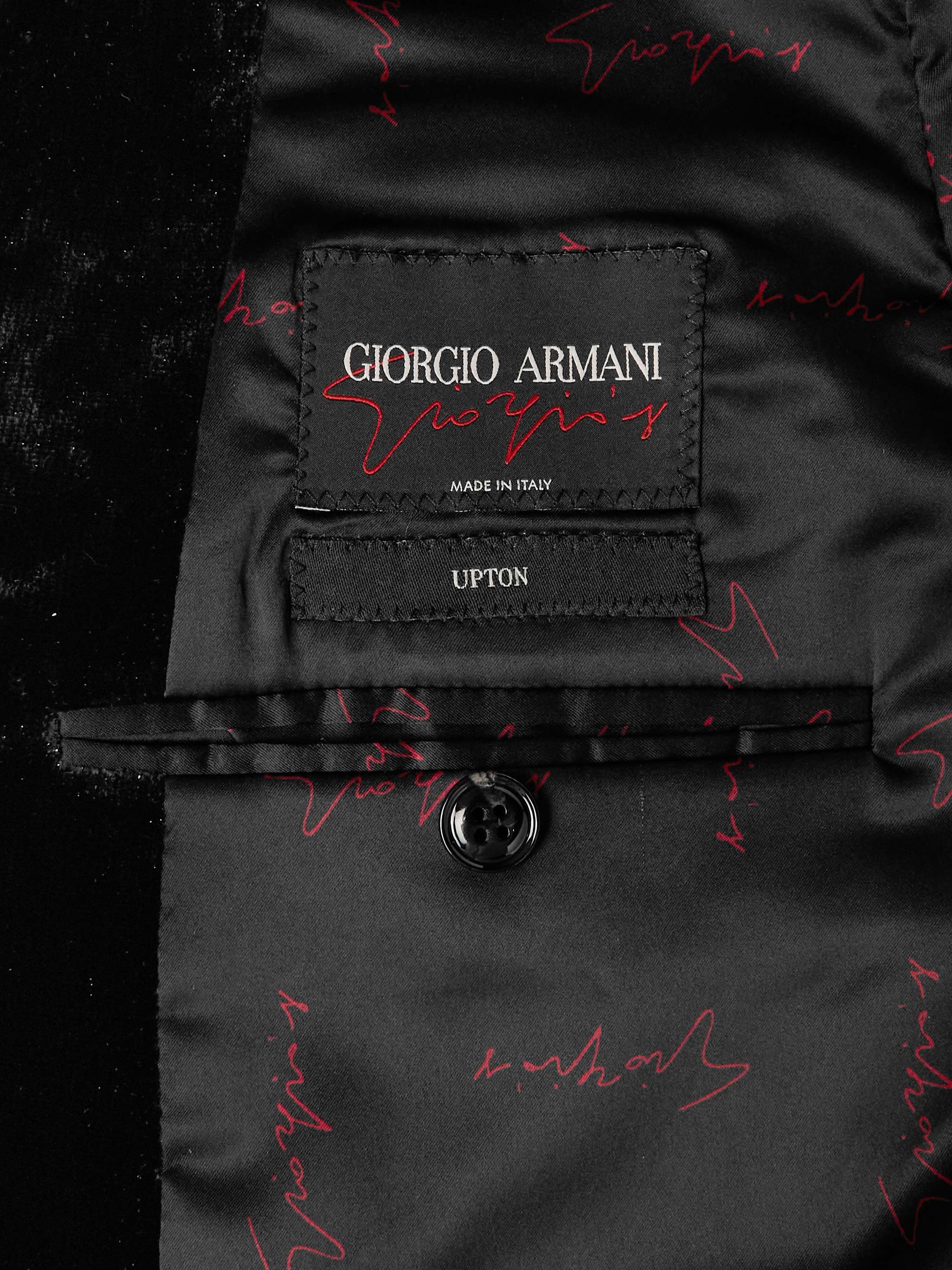 GIORGIO ARMANI Double-Breasted Velvet Tuxedo Jacket