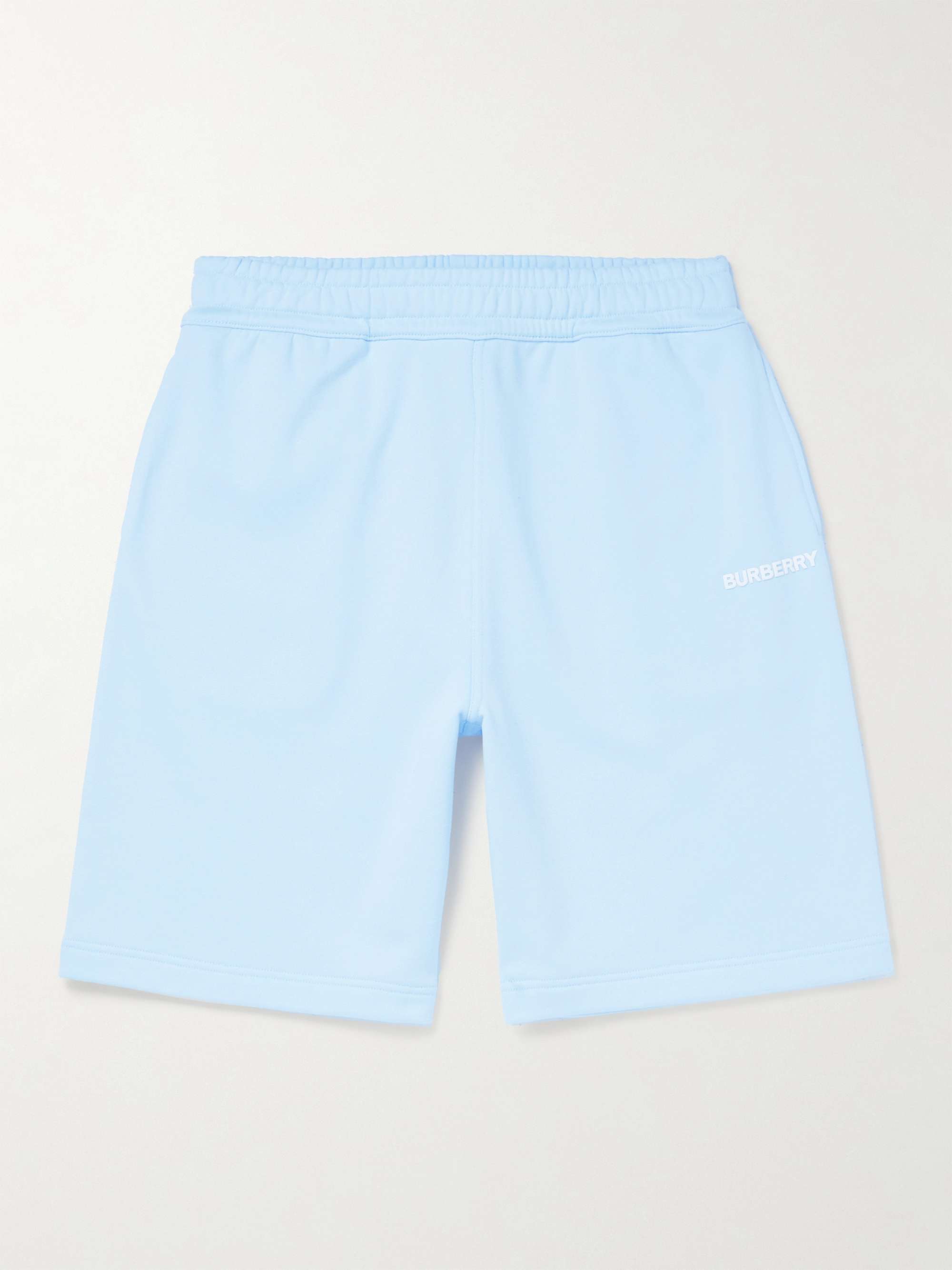 BURBERRY Straight-Leg Logo-Print Cotton-Jersey Shorts