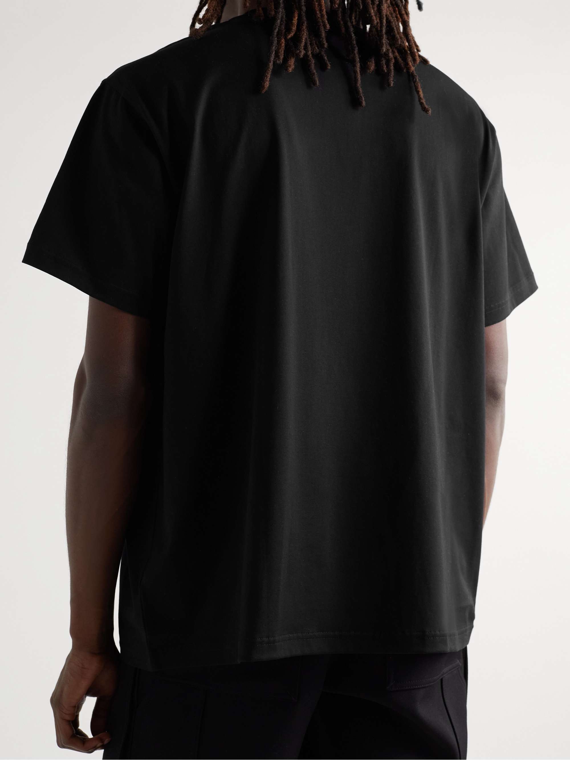 BURBERRY Oversized Logo-Print Cotton-Jersey T-Shirt