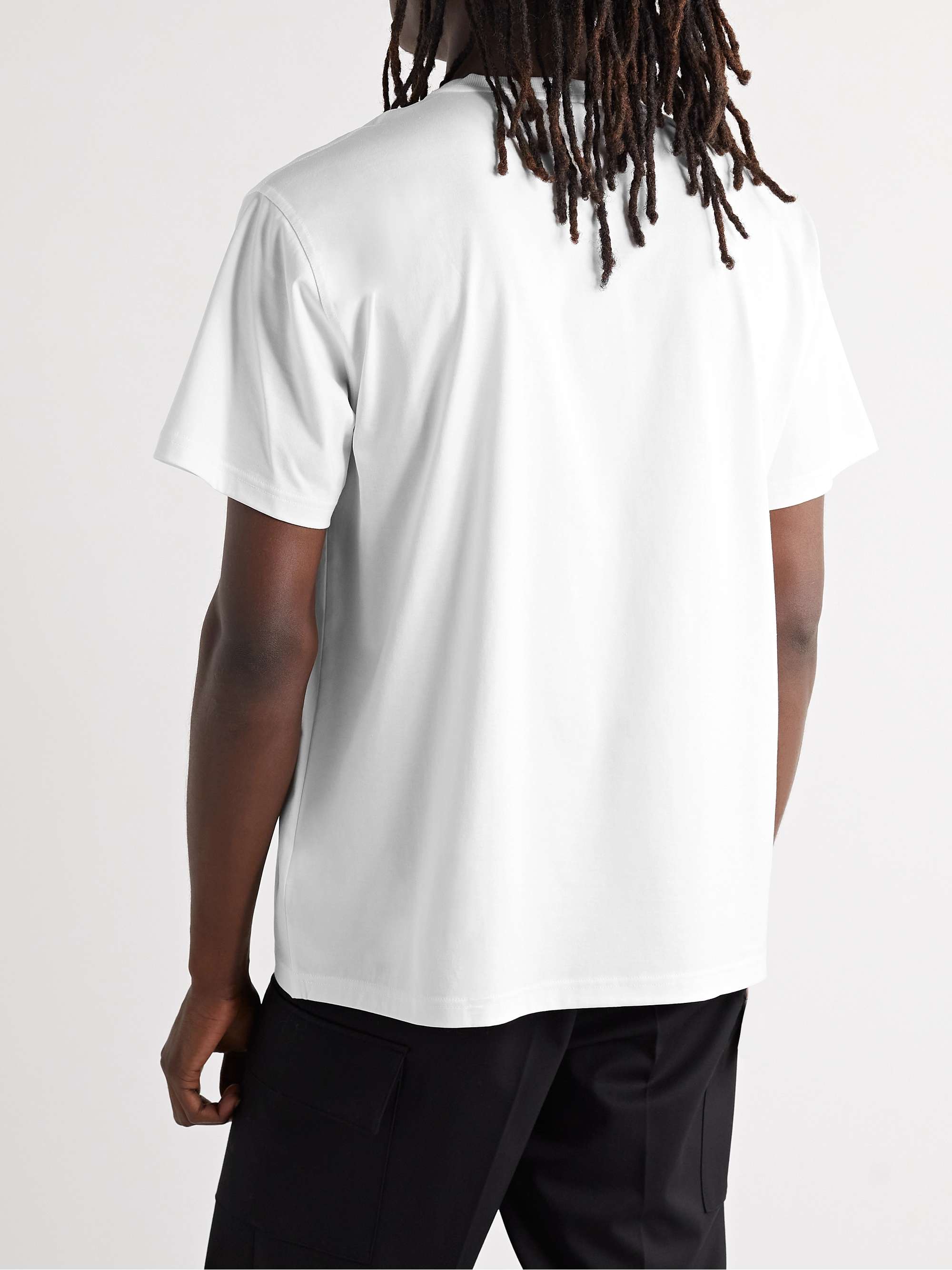 BURBERRY Logo-Print Cotton-Blend Jersey T-Shirt