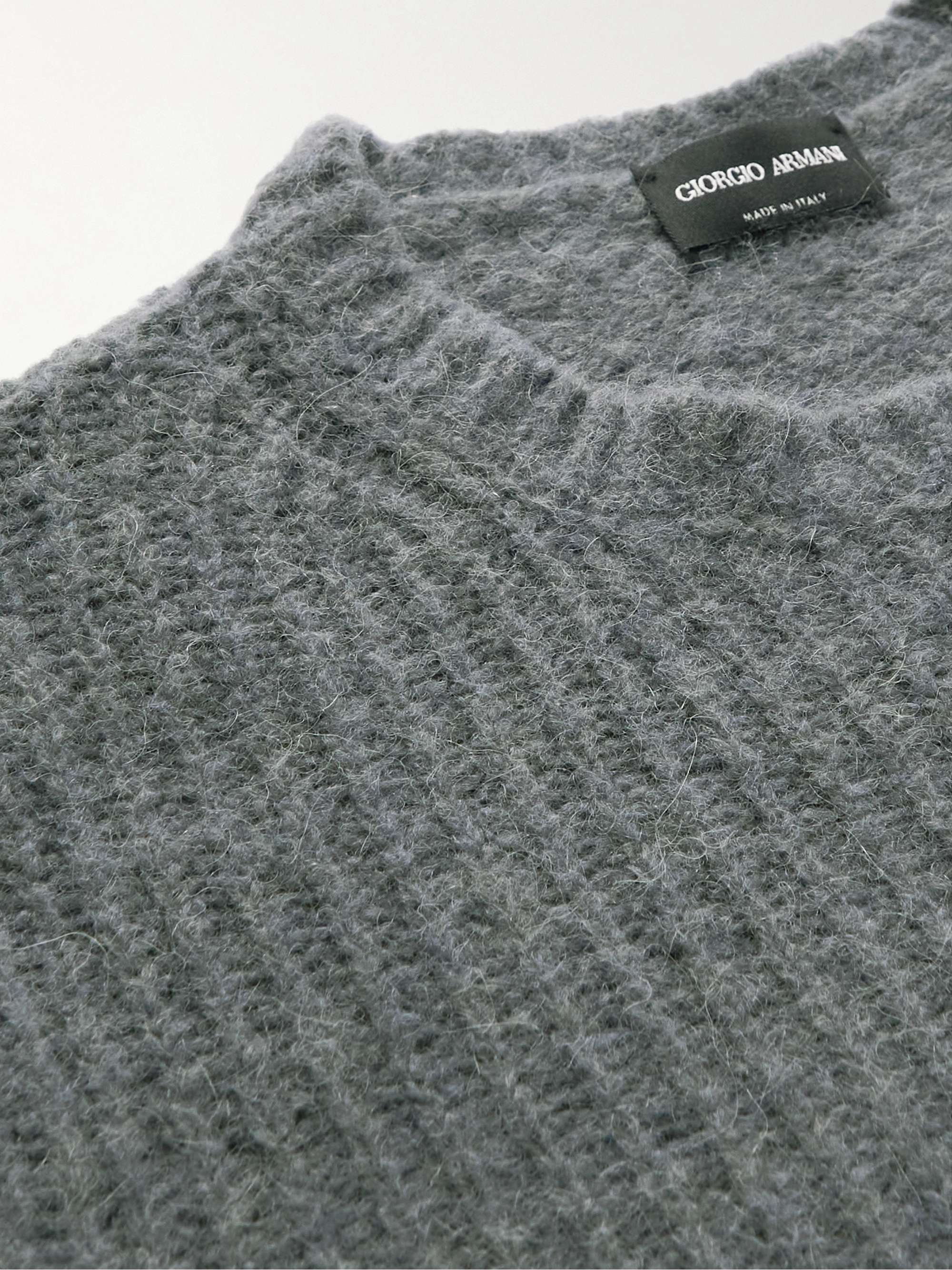 GIORGIO ARMANI Ribbed-KnitSweater