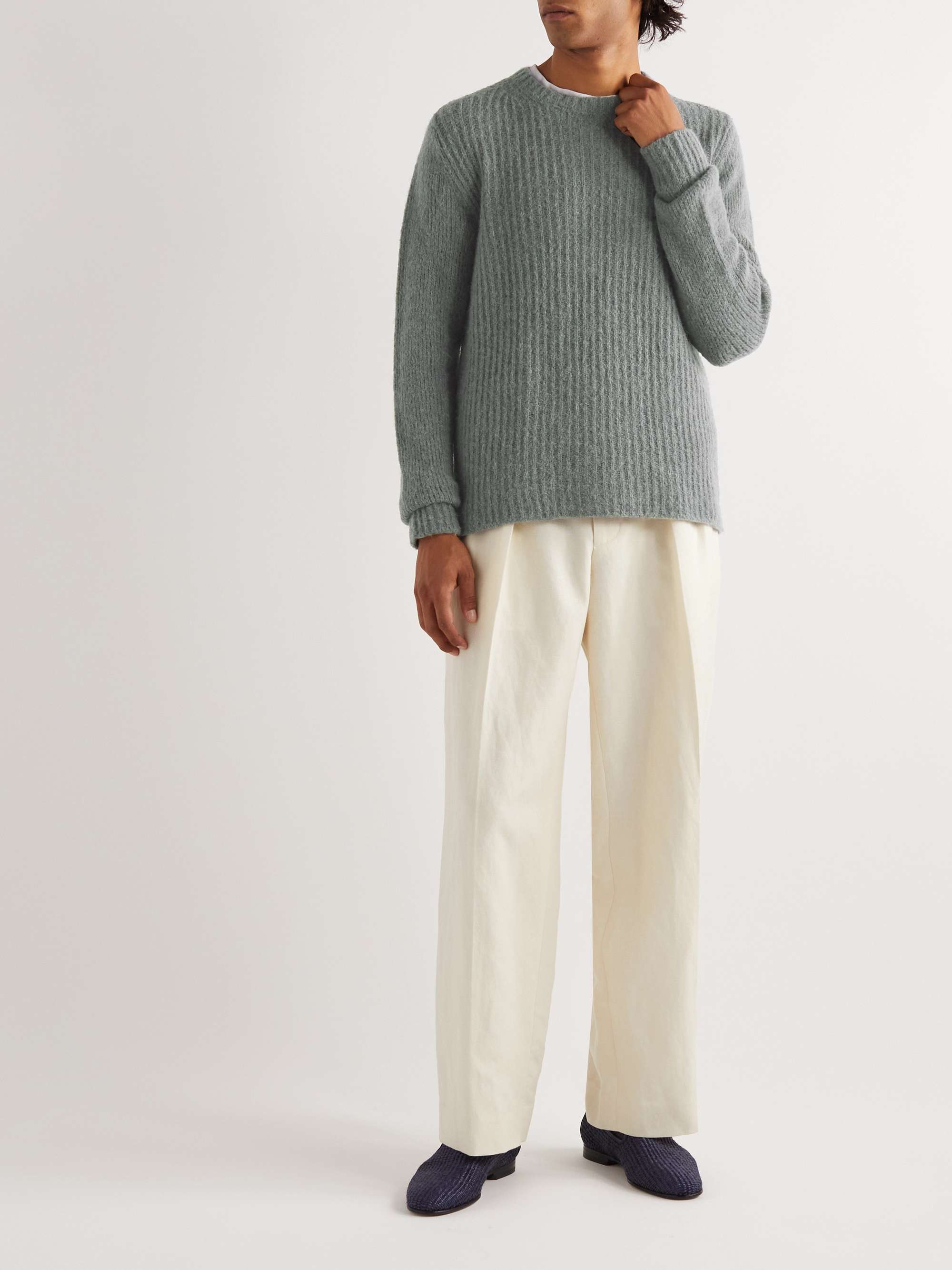 GIORGIO ARMANI Ribbed-KnitSweater
