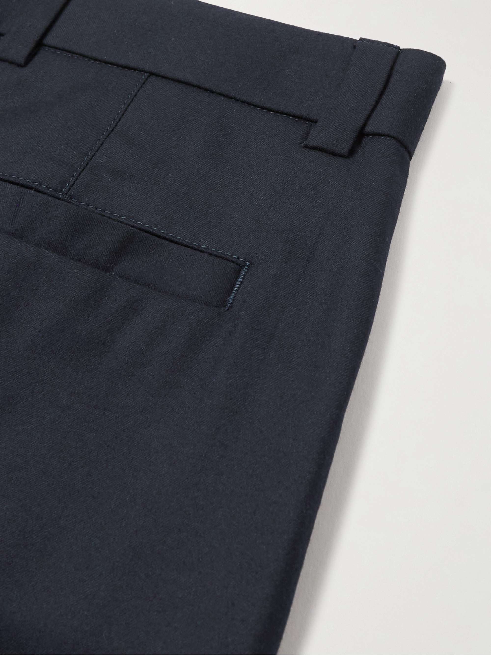 GIORGIO ARMANI Straight-Leg Pleated Super 160s Wool-Twill Trousers