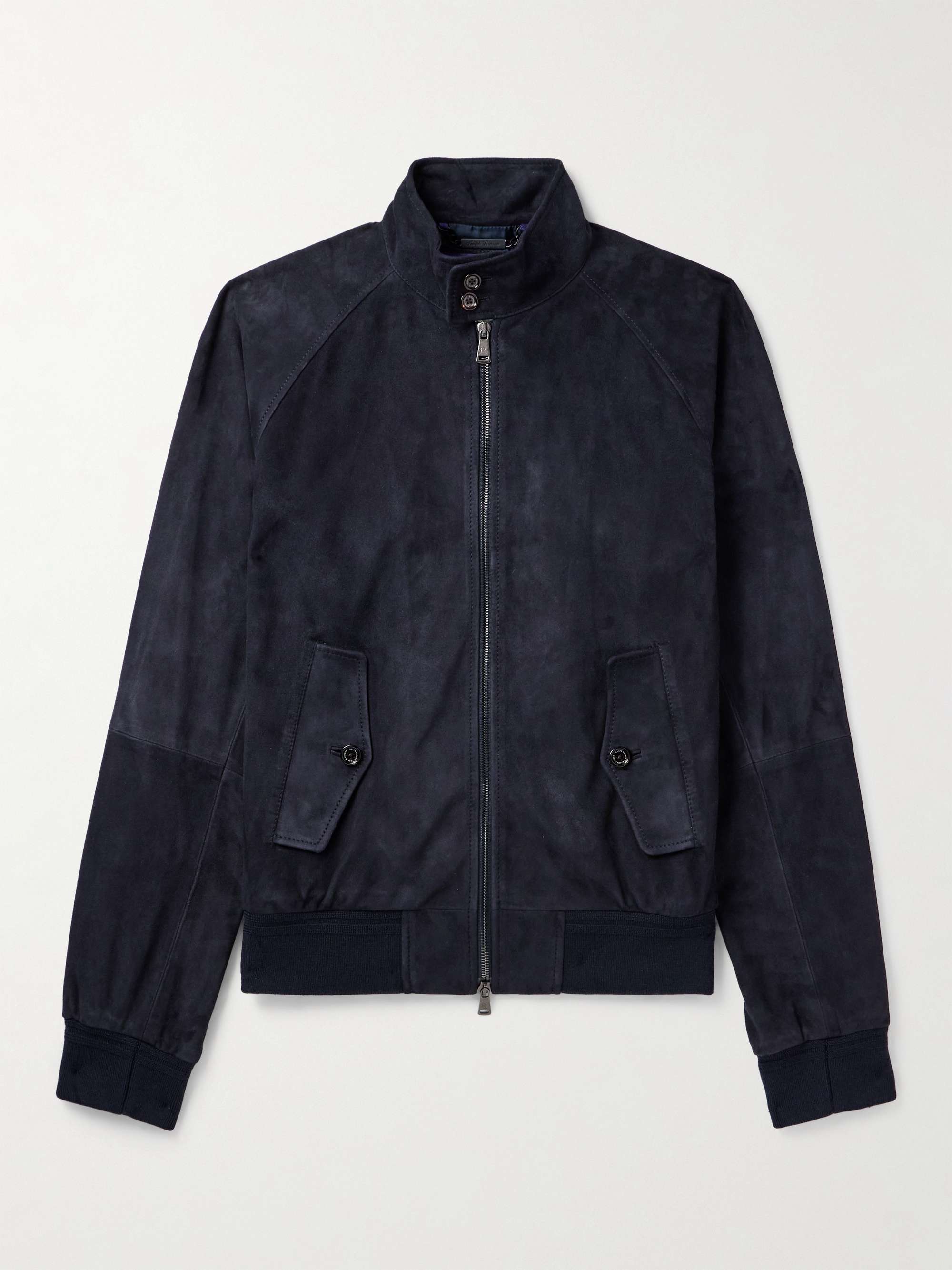 RALPH LAUREN PURPLE LABEL Torrence Suede Bomber Jacket for Men | MR PORTER