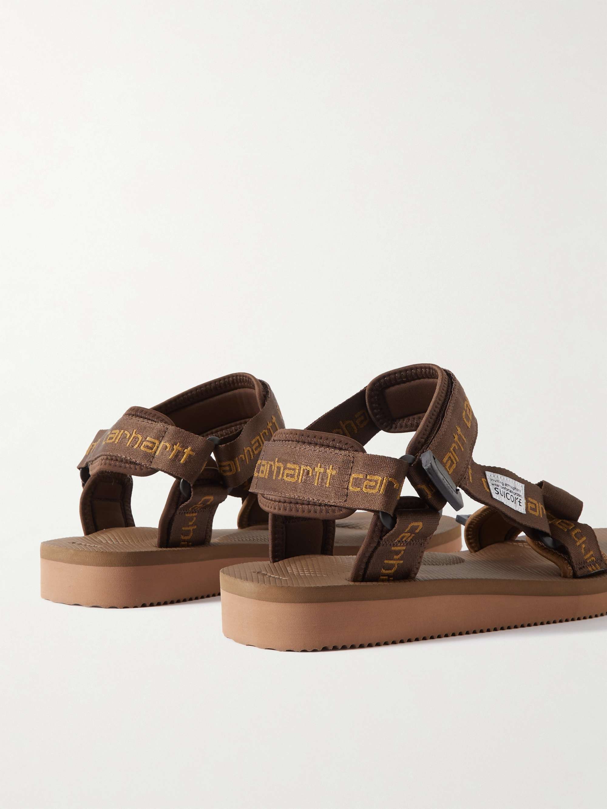 SUICOKE + Carhartt WIP Depa-V2CHT Logo-Jacquard Sandals