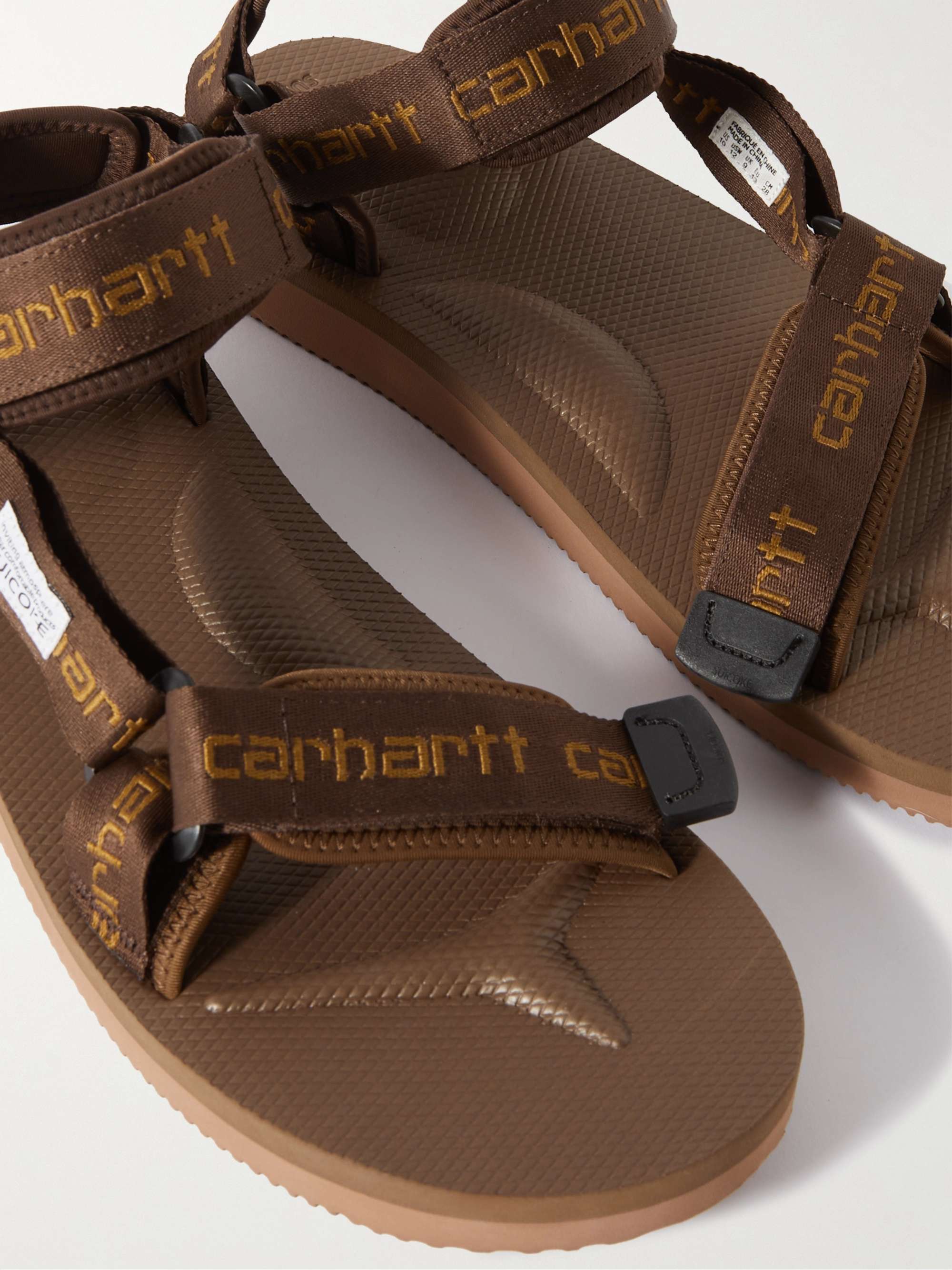SUICOKE + Carhartt WIP Depa-V2CHT Logo-Jacquard Sandals